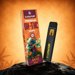 Canapuff 9H-THC Vape AK47 95% 1ml pen μιας χρήσης
