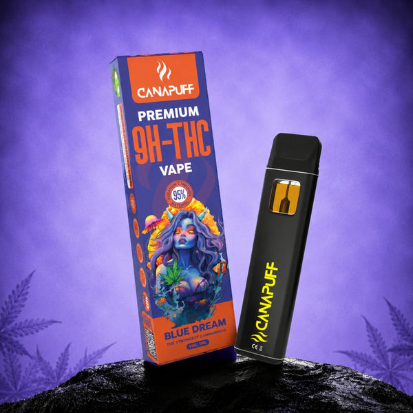 Canapuff 9H-THC Vape Blue Dream 95% 1ml писалка за еднократна употреба