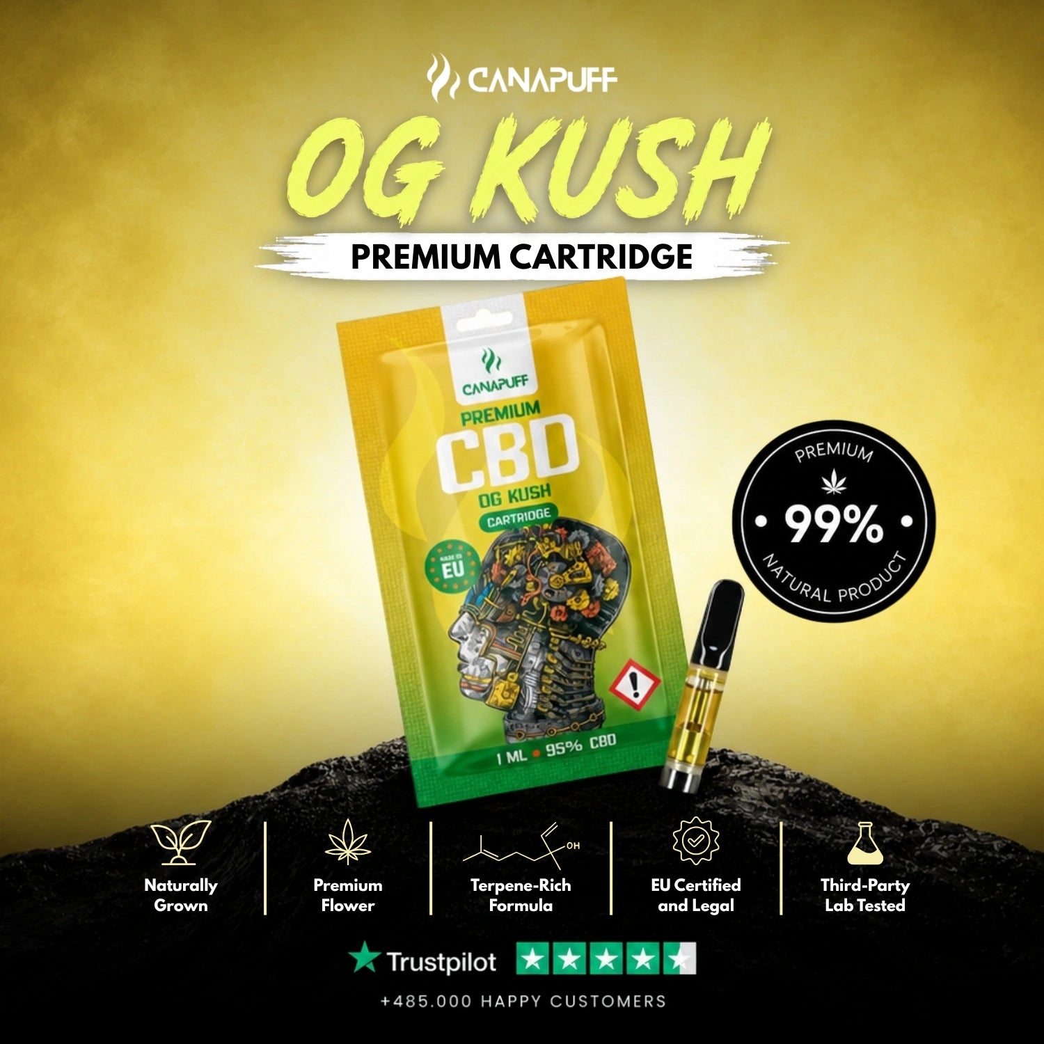 CBD Kartusche OG Kush 95%