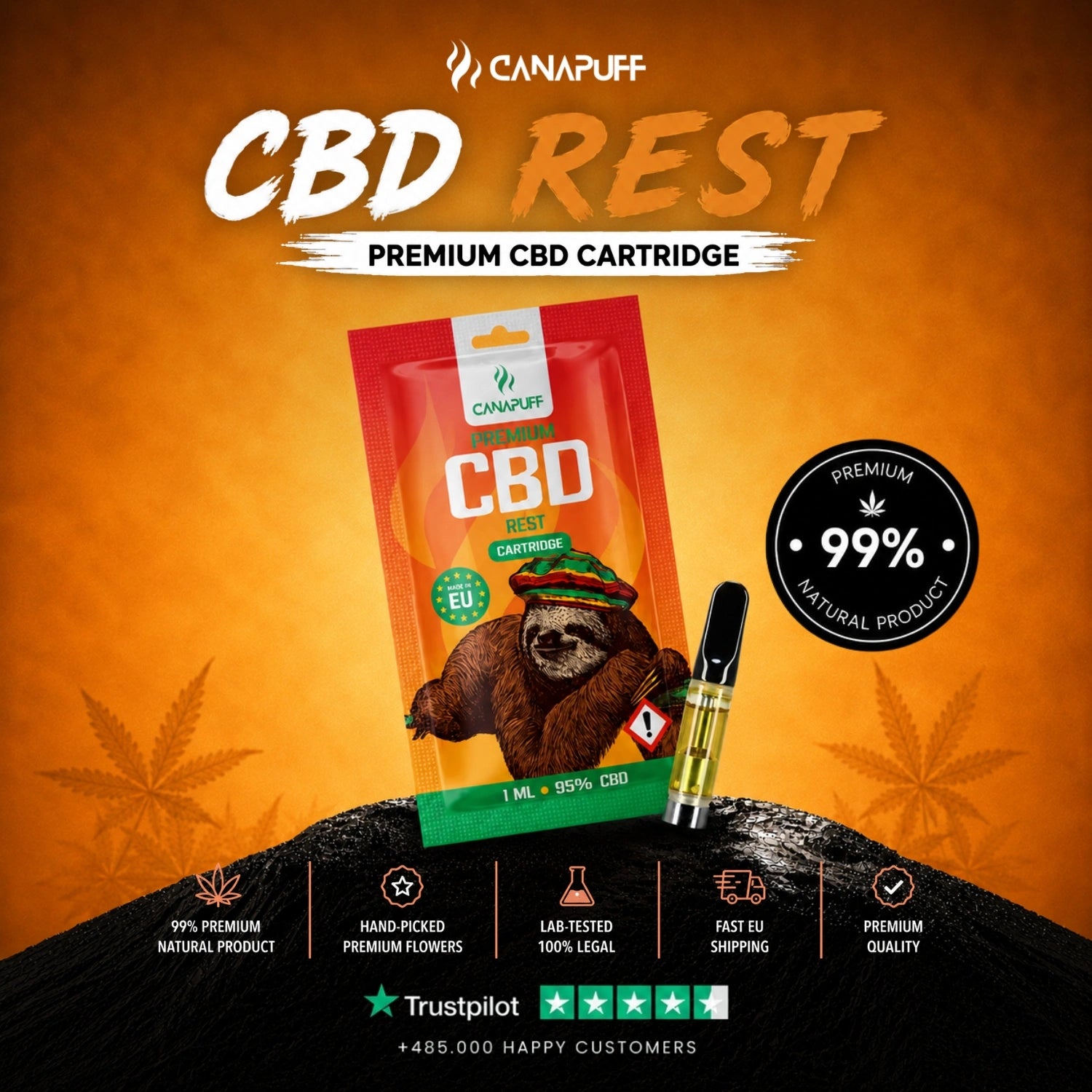 CBD Kartusche Noch 95%