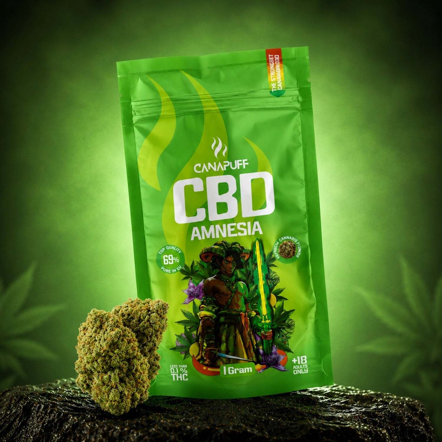 CBD Blüten Amnesia 69%