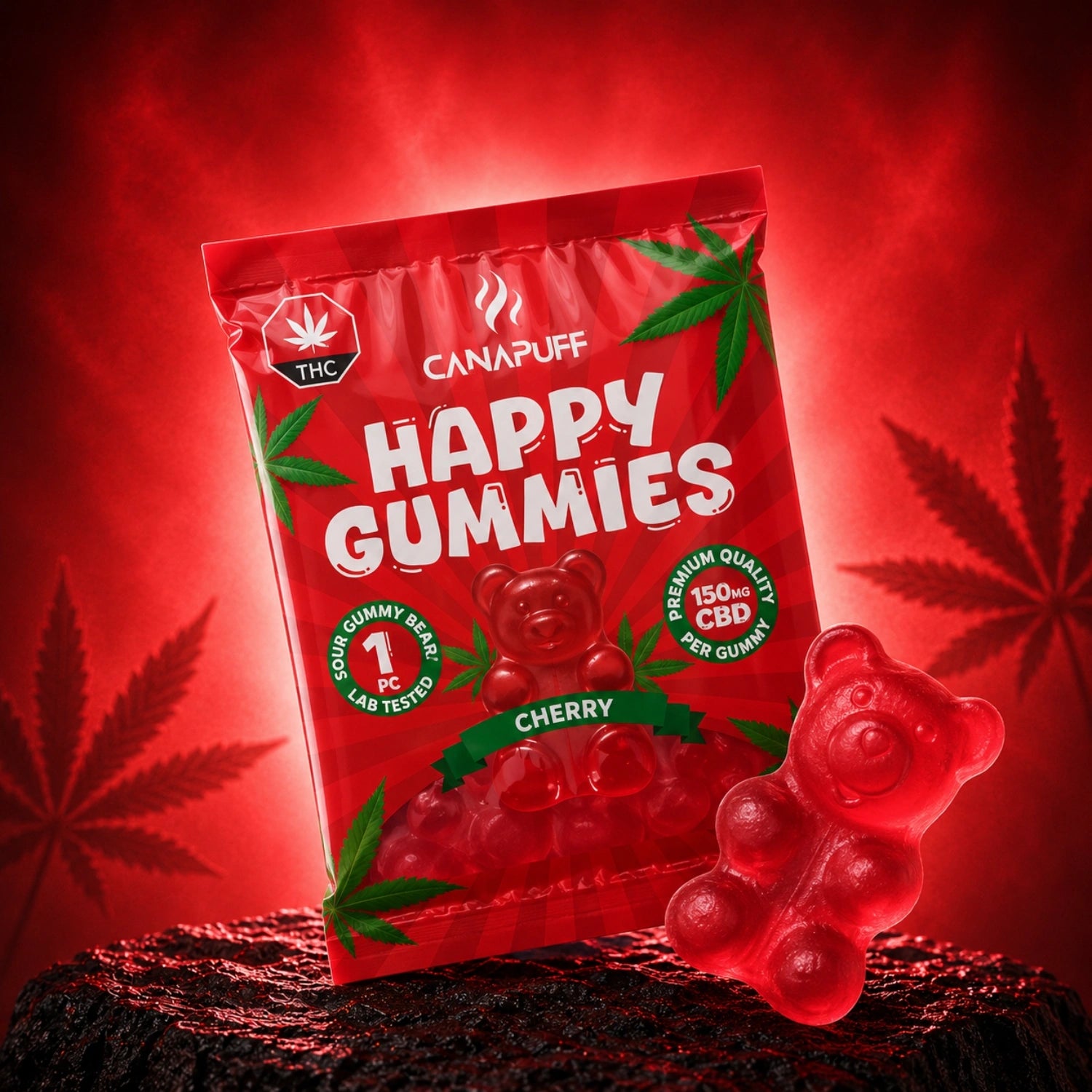 CBD Gummibärchen Kirsche