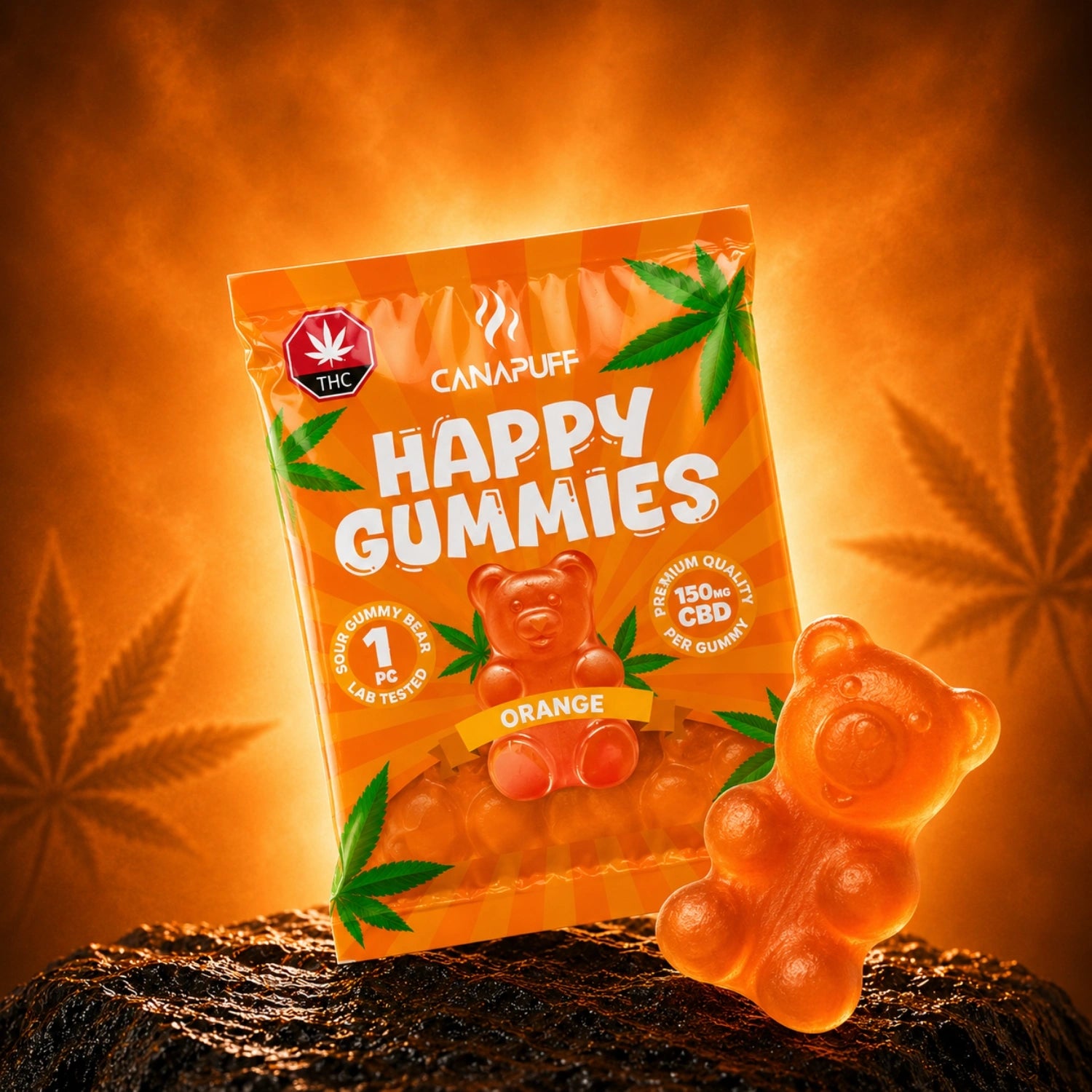 CBD Gummibärchen Orange