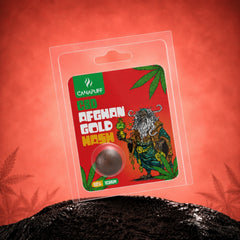 Hachís Canapuff CBD Afghan Gold, 1 gramo, 60% CBD en blíster