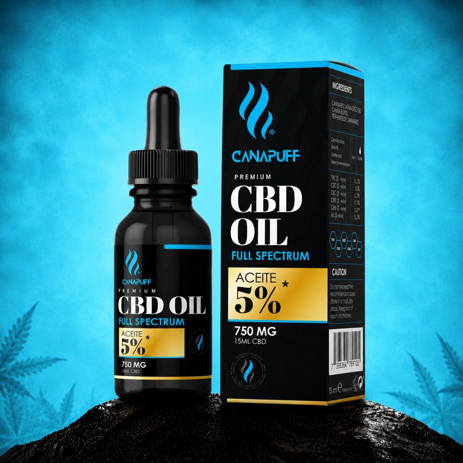 CBD Vollspektrum-Öl 5% 15 ml