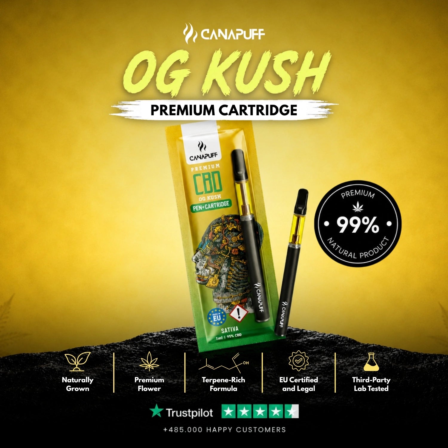 CBD Pen+Kartusche OG Kush 95%