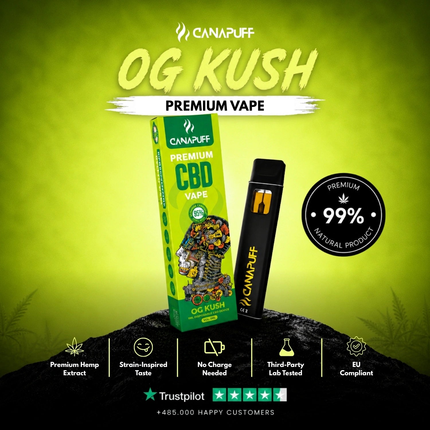 CBD Vape OG Kush 95 % 1 ml