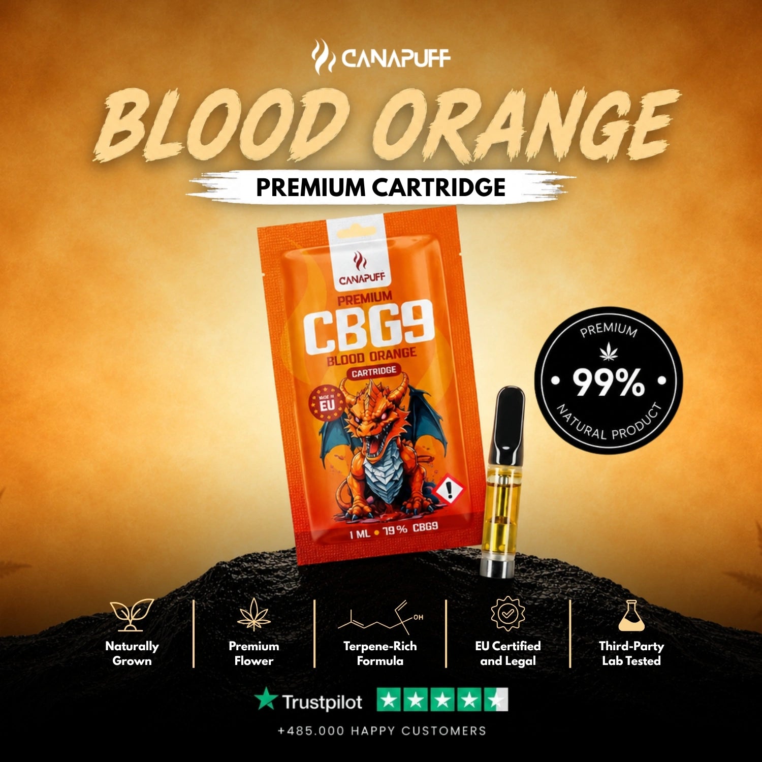 CBG9 Kartusche Blood Orange 79%