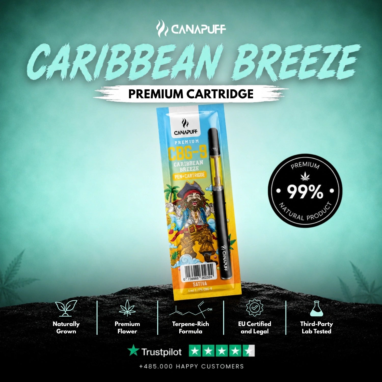 CBG9 Pen+Kartusche Caribbean Breeze 79%