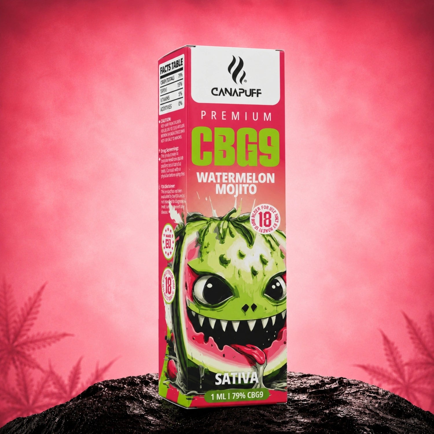 CBG9 Vape Watermelon Mojito 79 % 1 ml