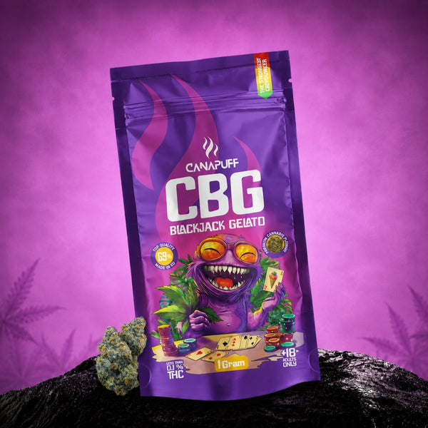Canapuff CBG Blackjack Gelato άνθη 69%, σακουλάκι 1 γραμμαρίου