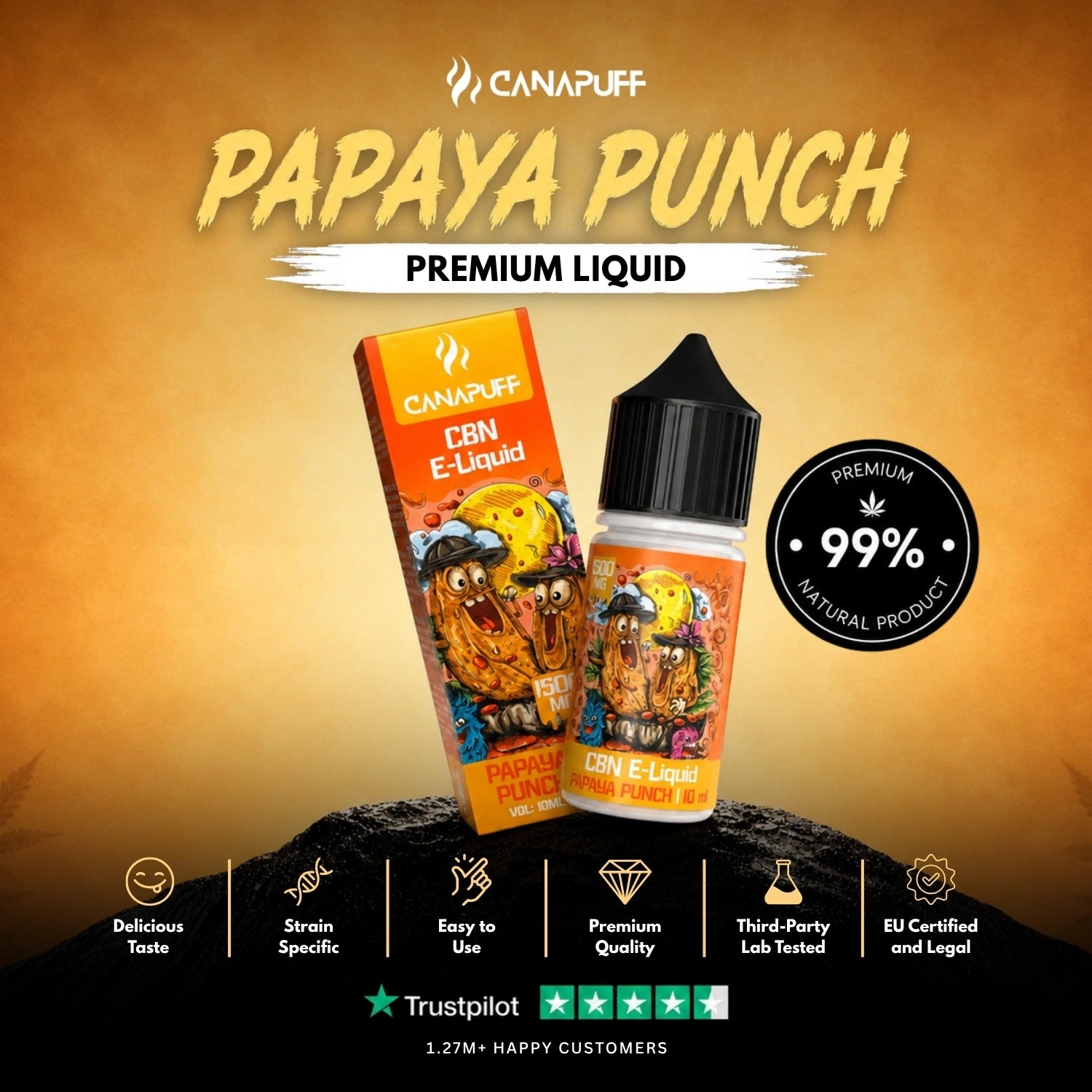 CBN Liquid Papaya Punch 1.500mg