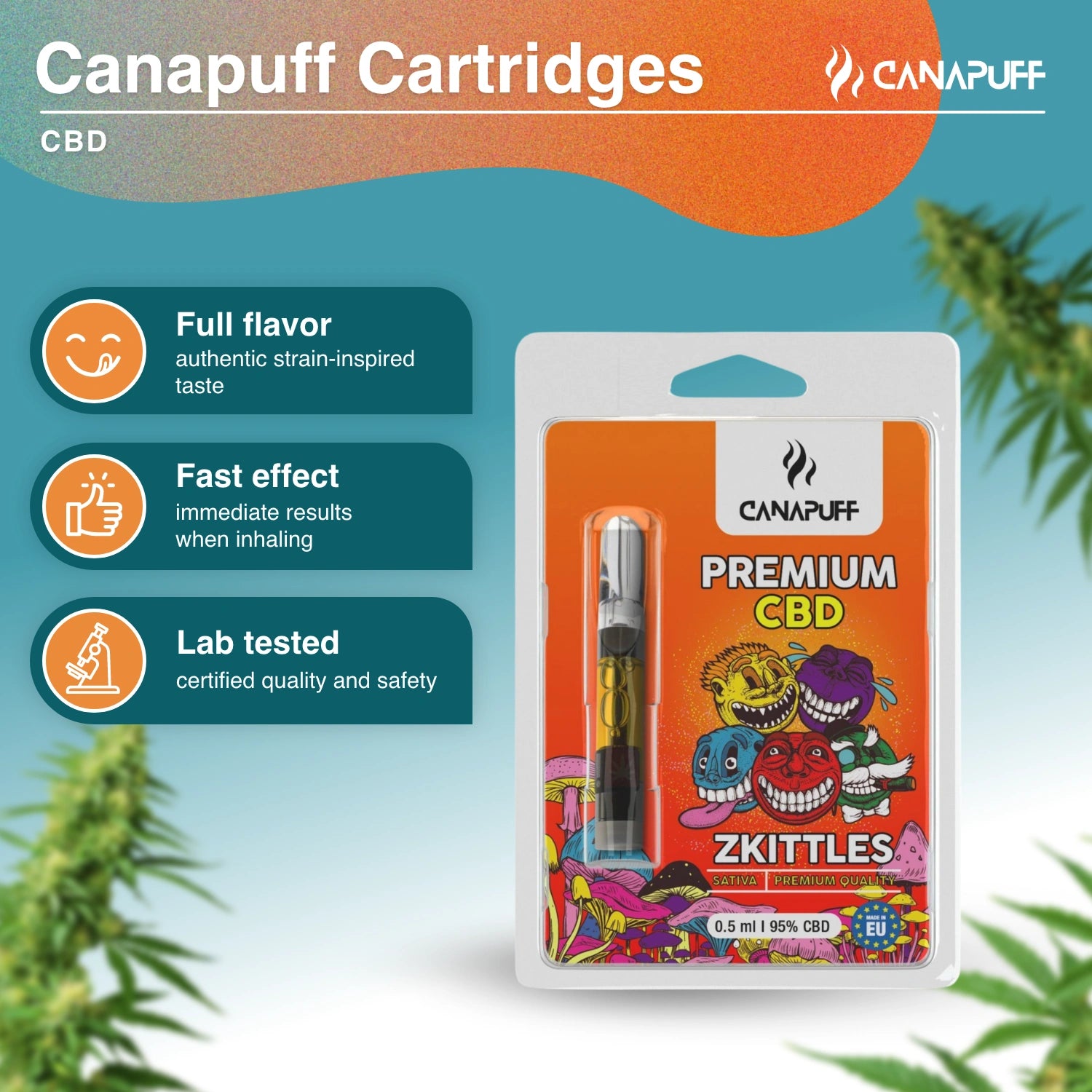ZKITTLES - CBD 95% - Kartusche - Canapuff