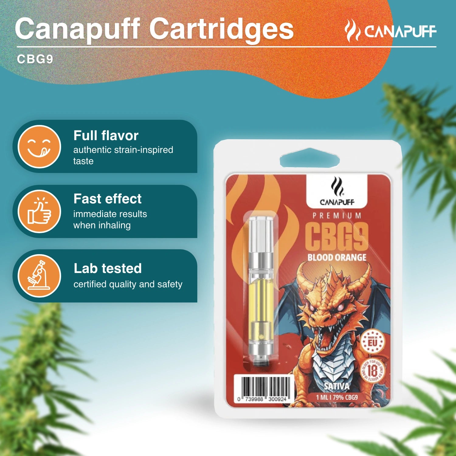 Blood Orange - CBG9 79% - Kartusche - Canapuff