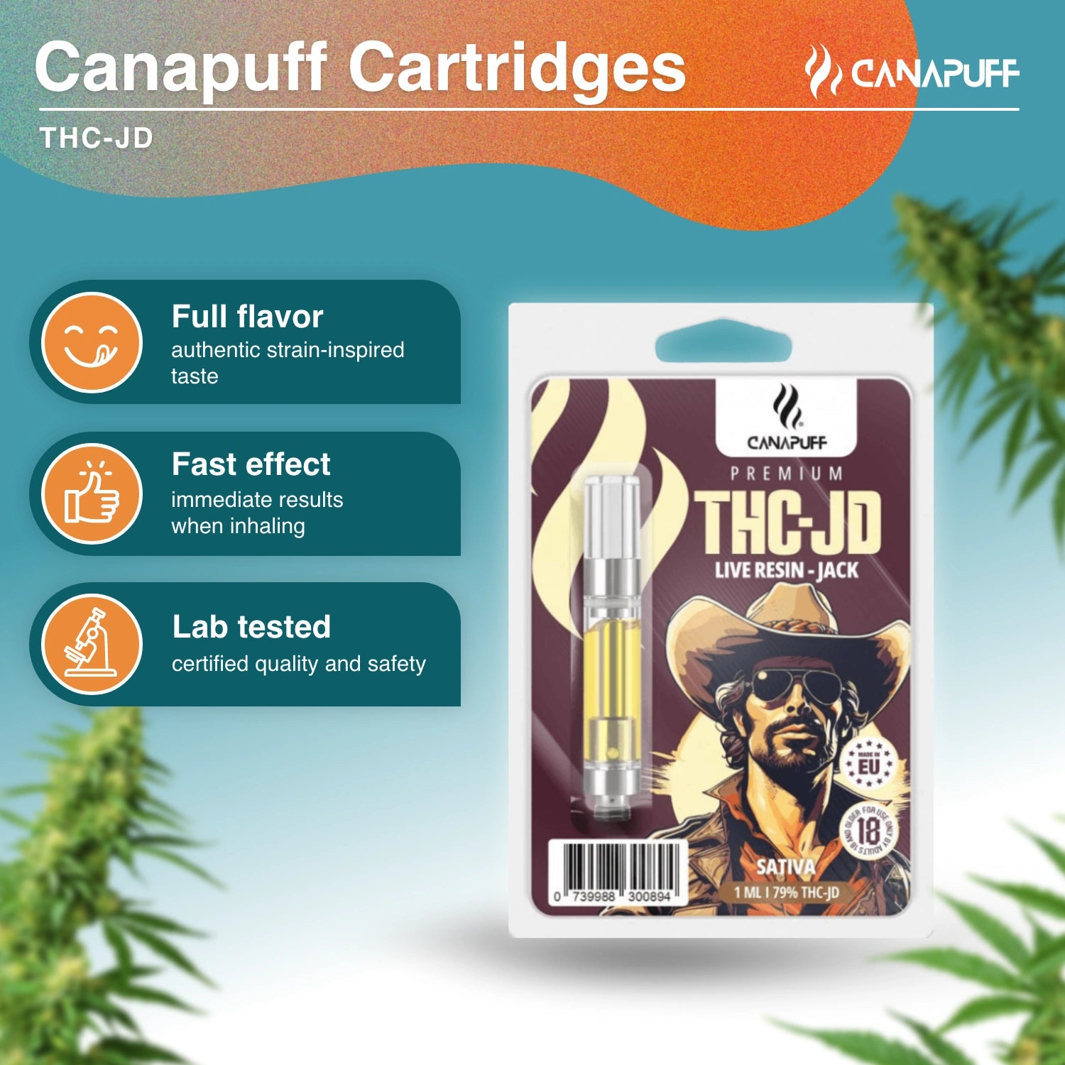 Jack - THC-JD 79% - Kartusche - Canapuff