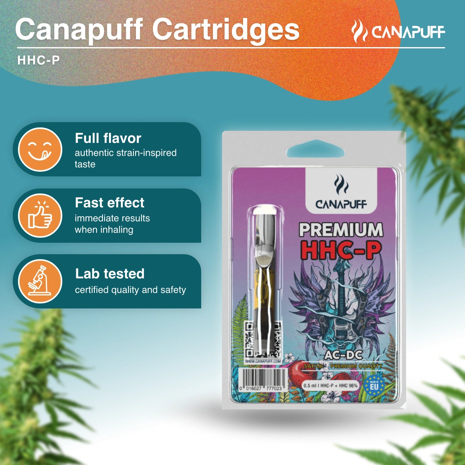 AC-DC - HHC-P 96% - Kartusche - CanaPuff