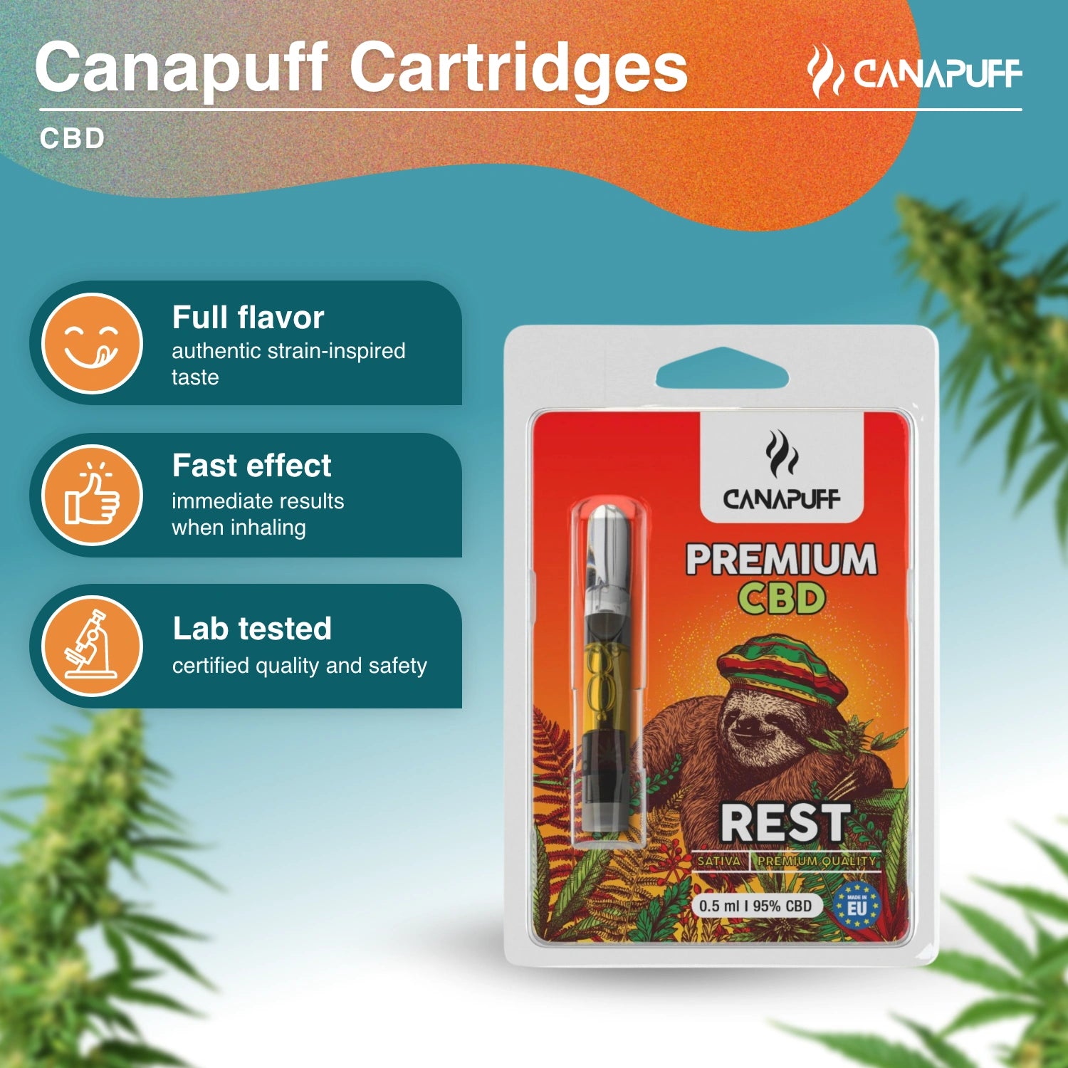 REST - CBD 95% - Kartusche - Canapuff