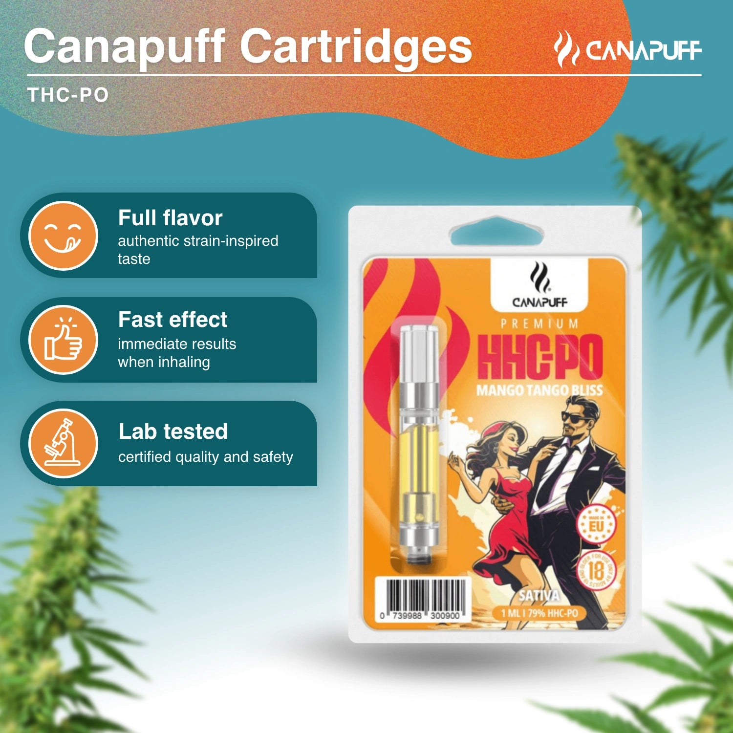 Mango Tango Bliss - HHC-PO 79% - cartridge - Canapuff