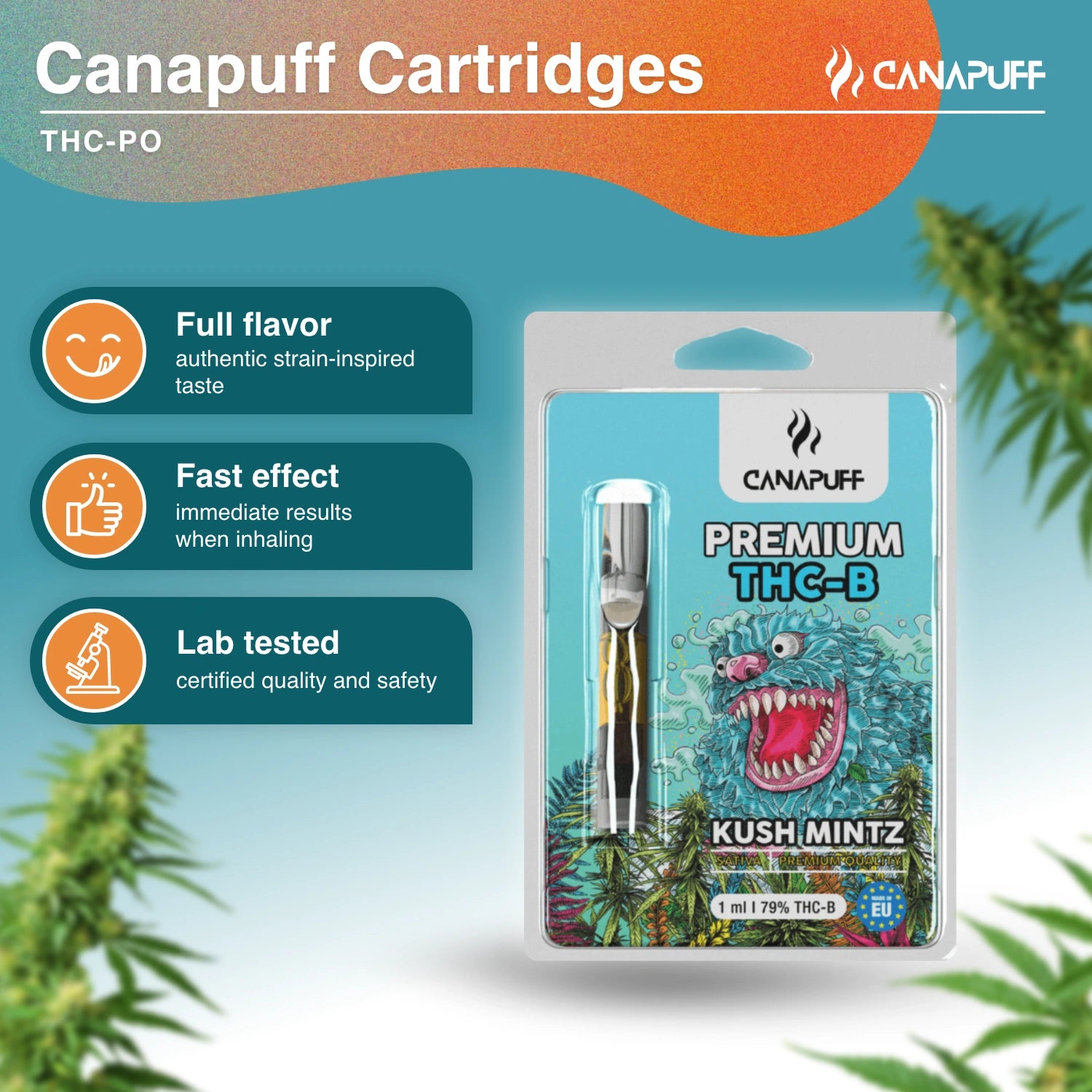 Kush Mintz - THC-B 79% - Kartusche - CanaPuff
