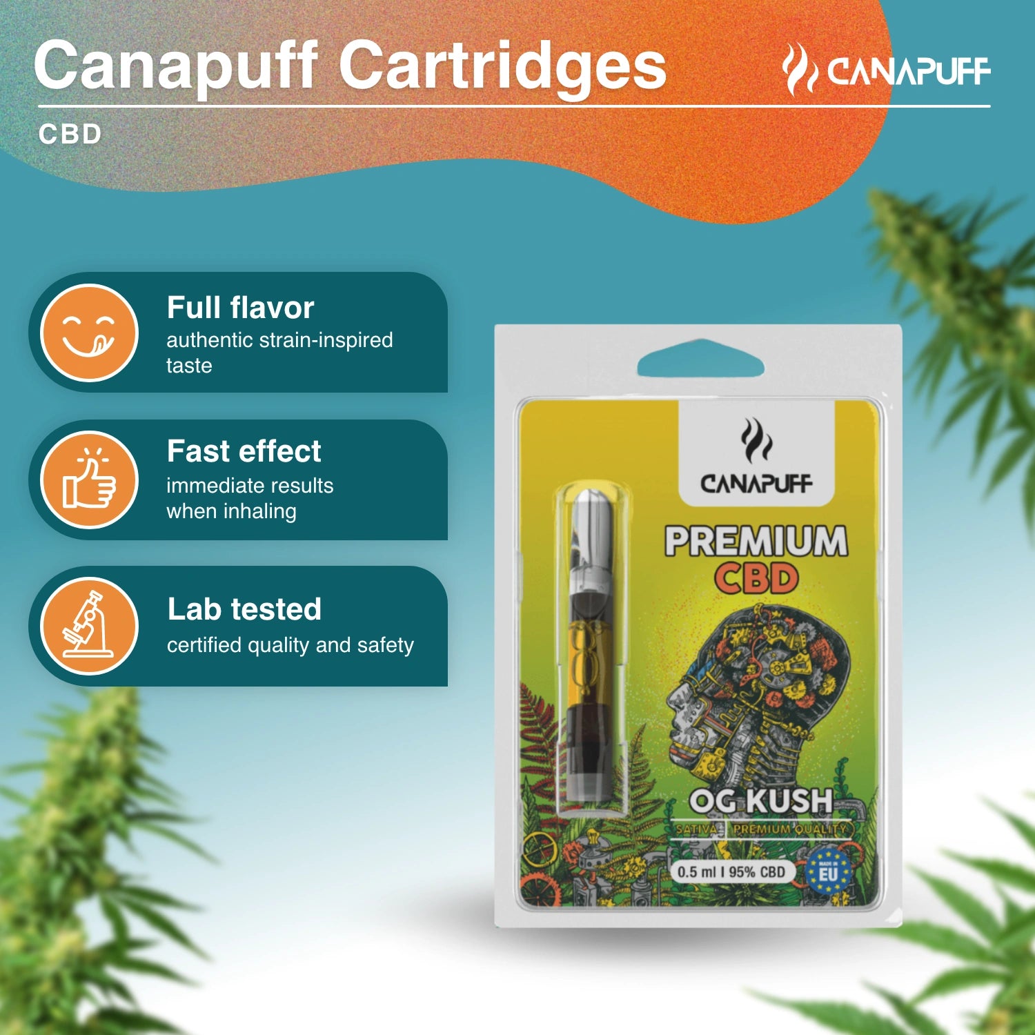 OG Kush - CBD 95% - Kartusche - CanaPuff