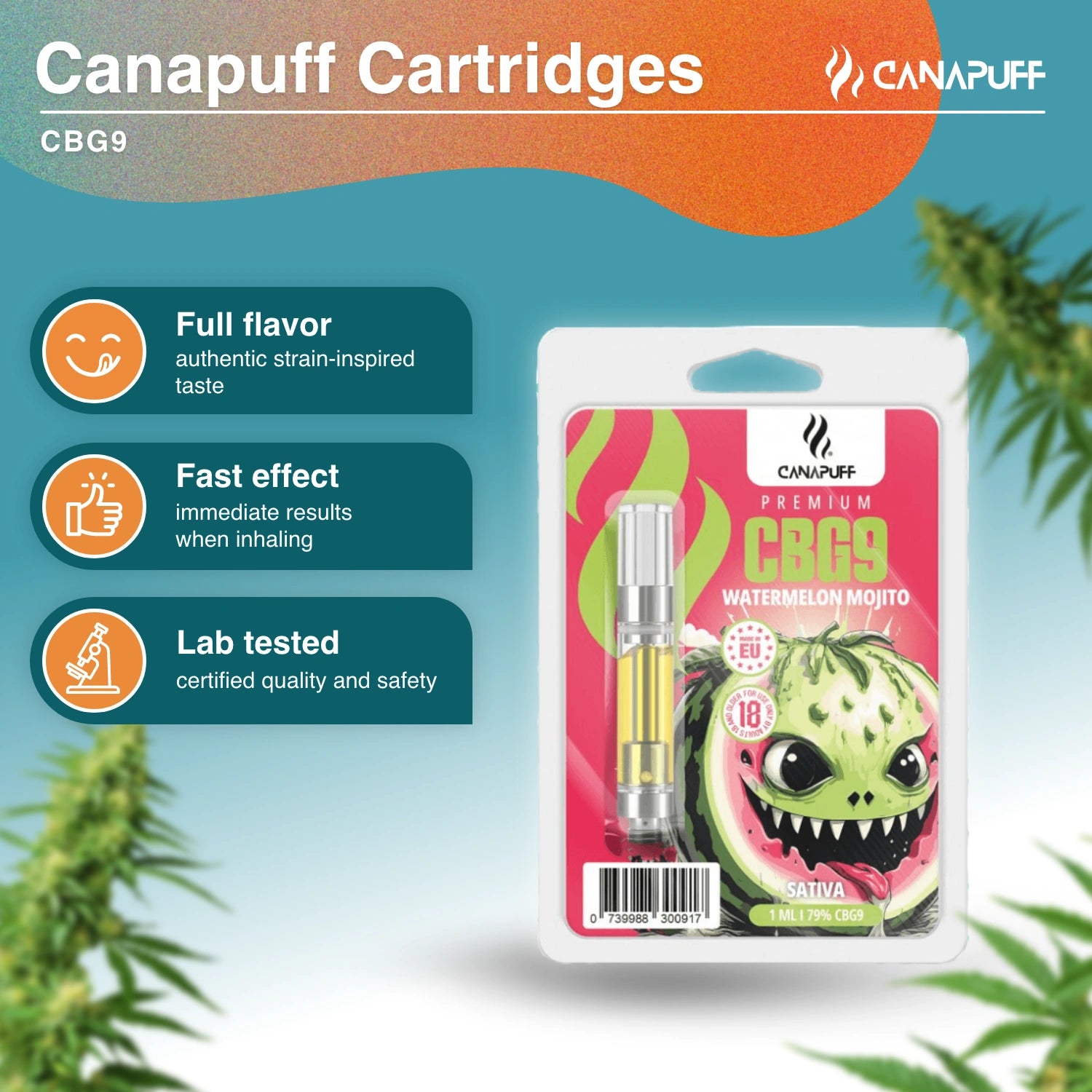 Watermelon Mojito - CBG9 79% - Kartusche - Canapuff