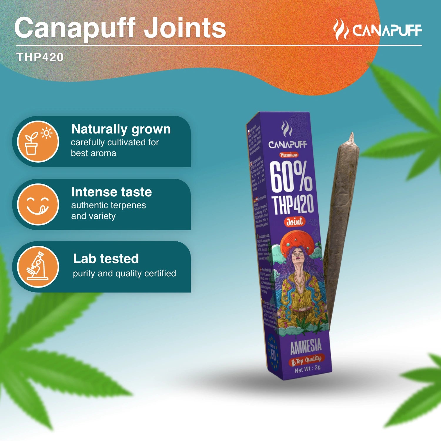 THP420 Joint 60% Amnesia 2g - Canapuff