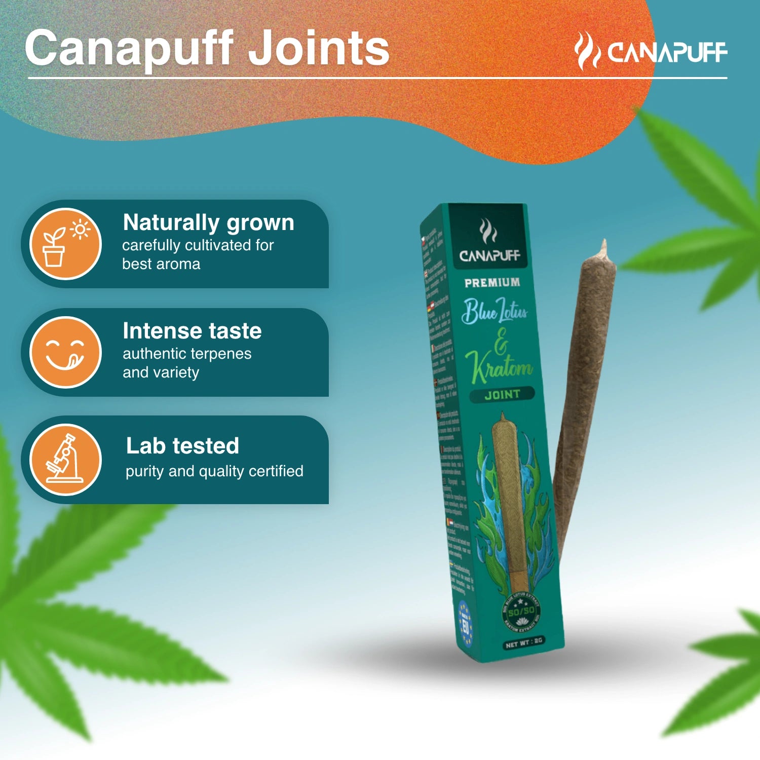 Blue Lotus+Kratom - Joint 2g - Canapuff
