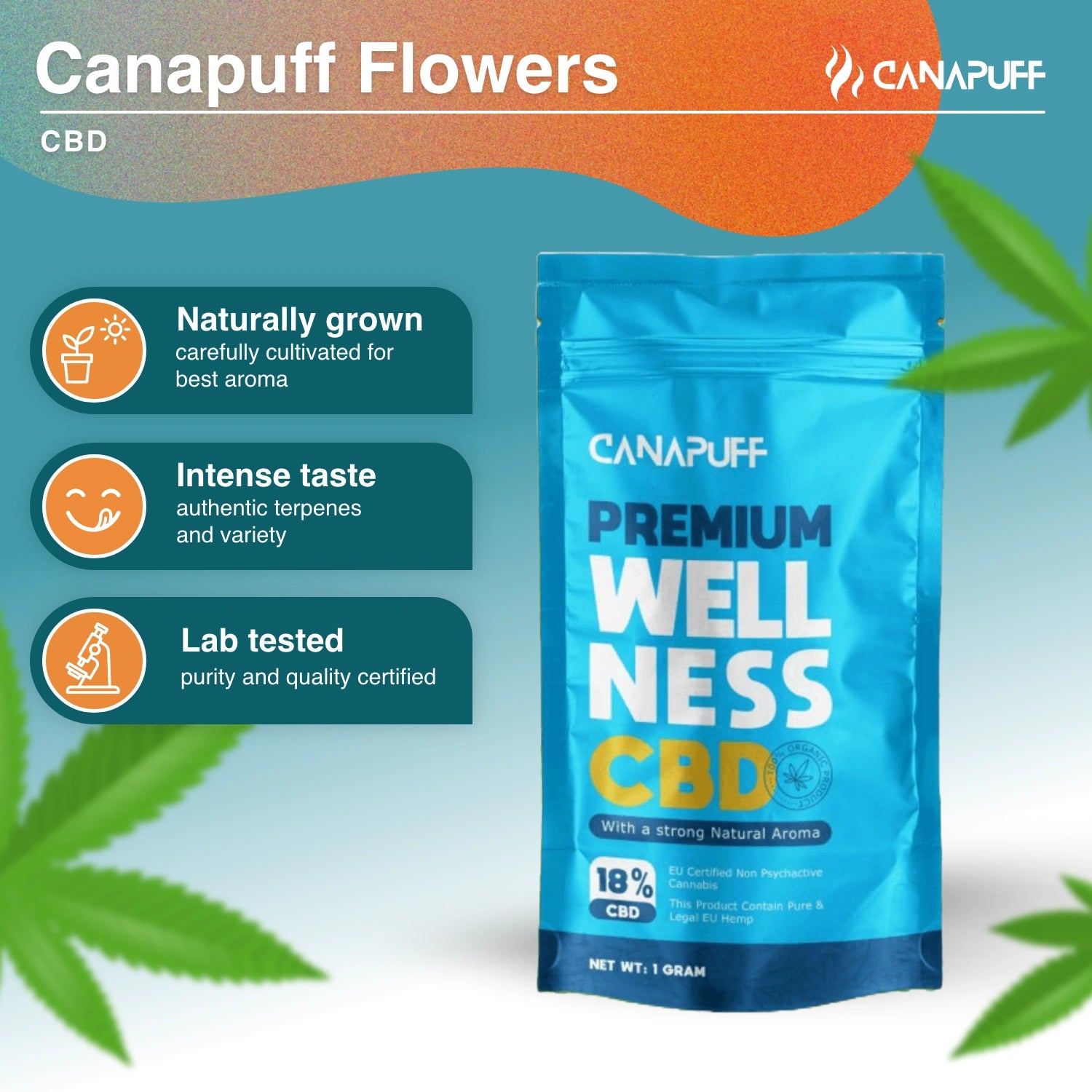 Wellness 18 % - CBD Blüten - Canapuff