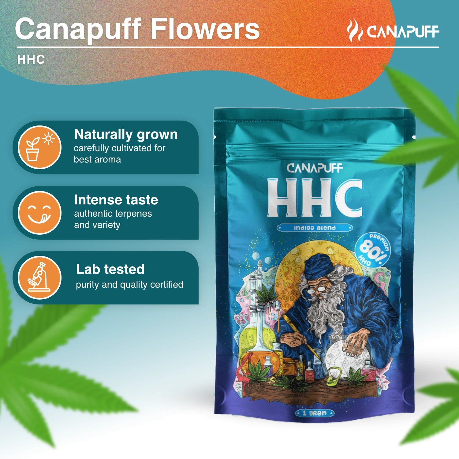Indica Blend 80% - HHC Blüten - CanaPuff