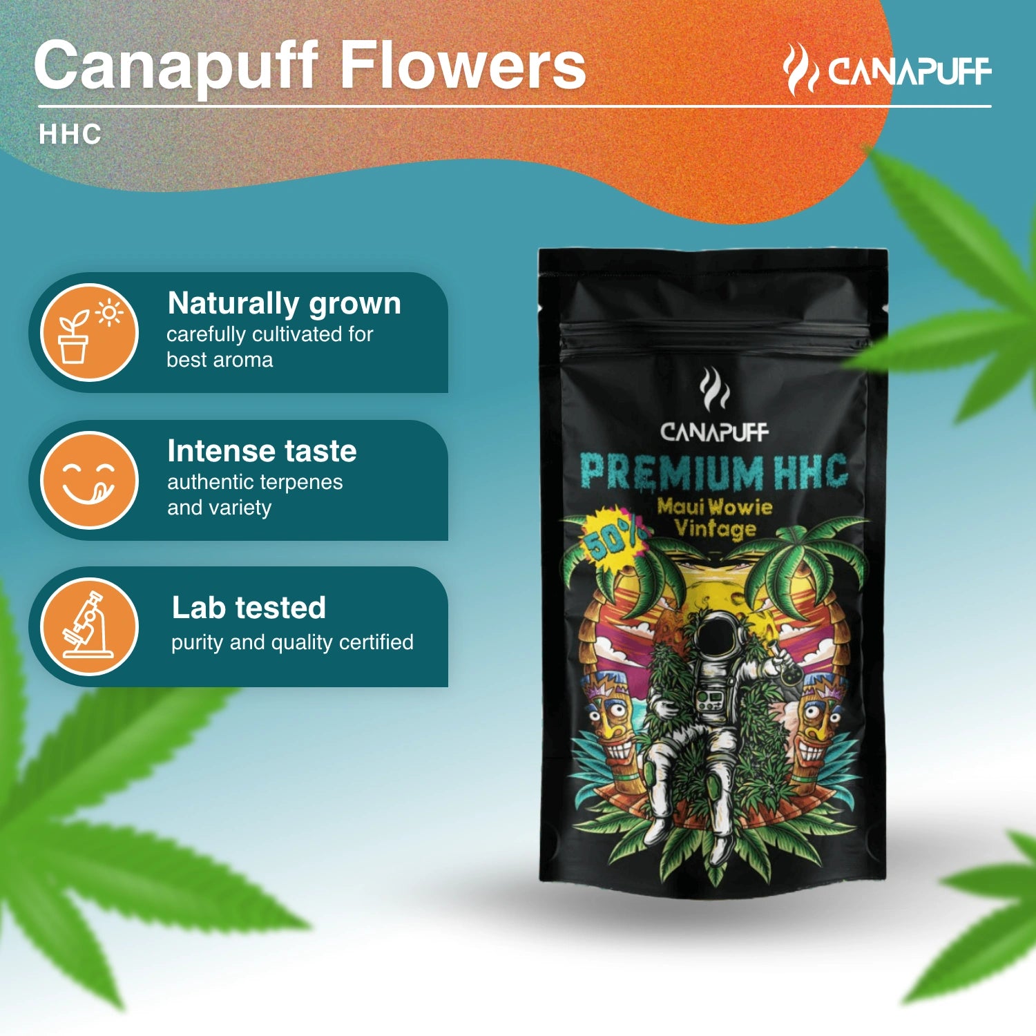 Maui Wowie Vintage 50% - Premium HHC Blüten - Canapuff