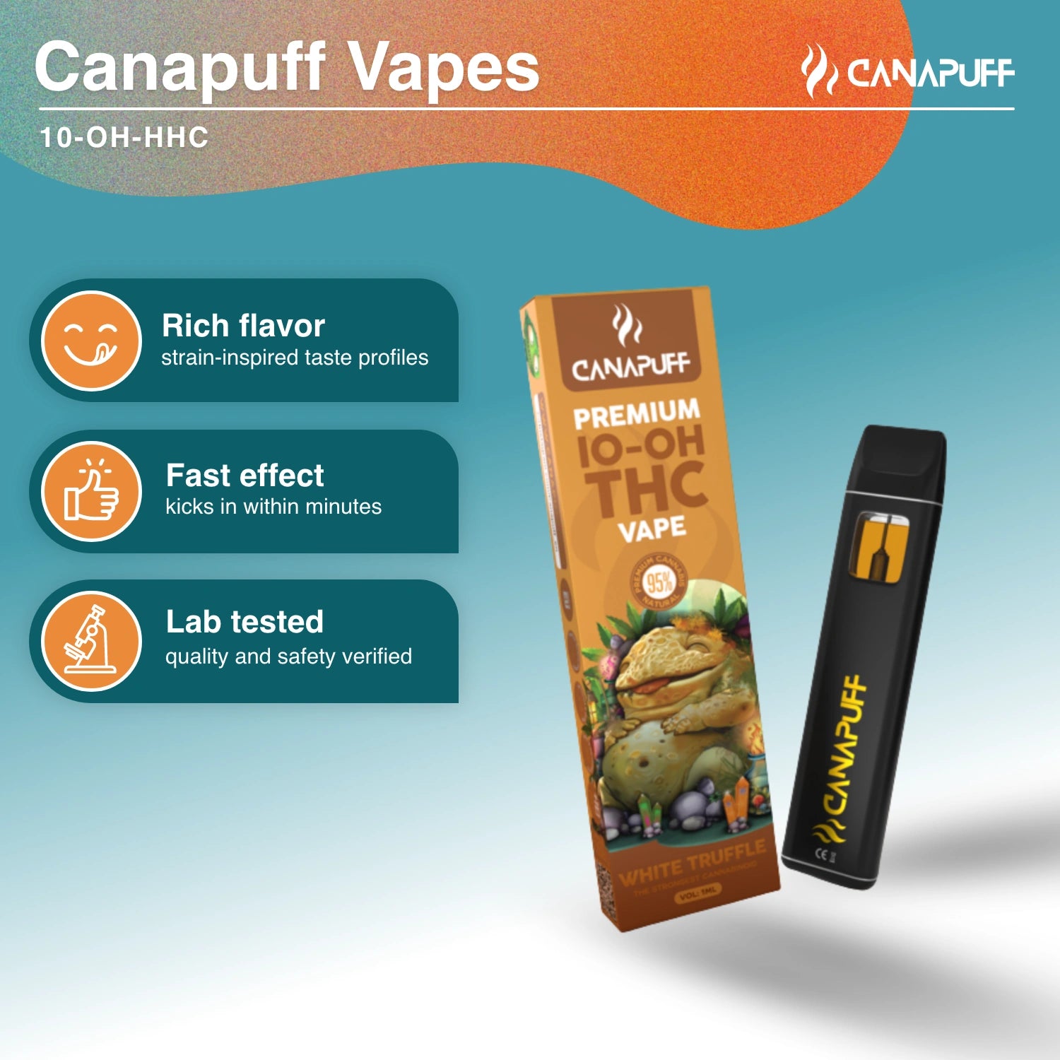 White Truffle 95% 10-OH-THC - Vape - 1ml - Canapuff