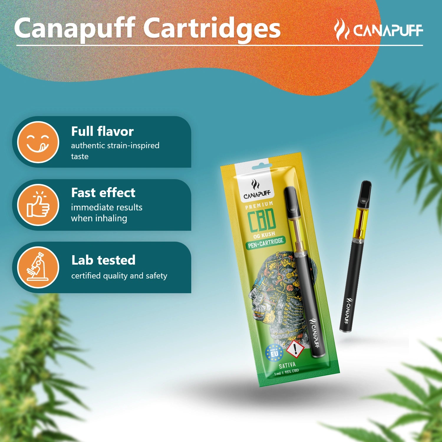Canapuff - OG Kush - CBD 95% - Pen+Cartridge