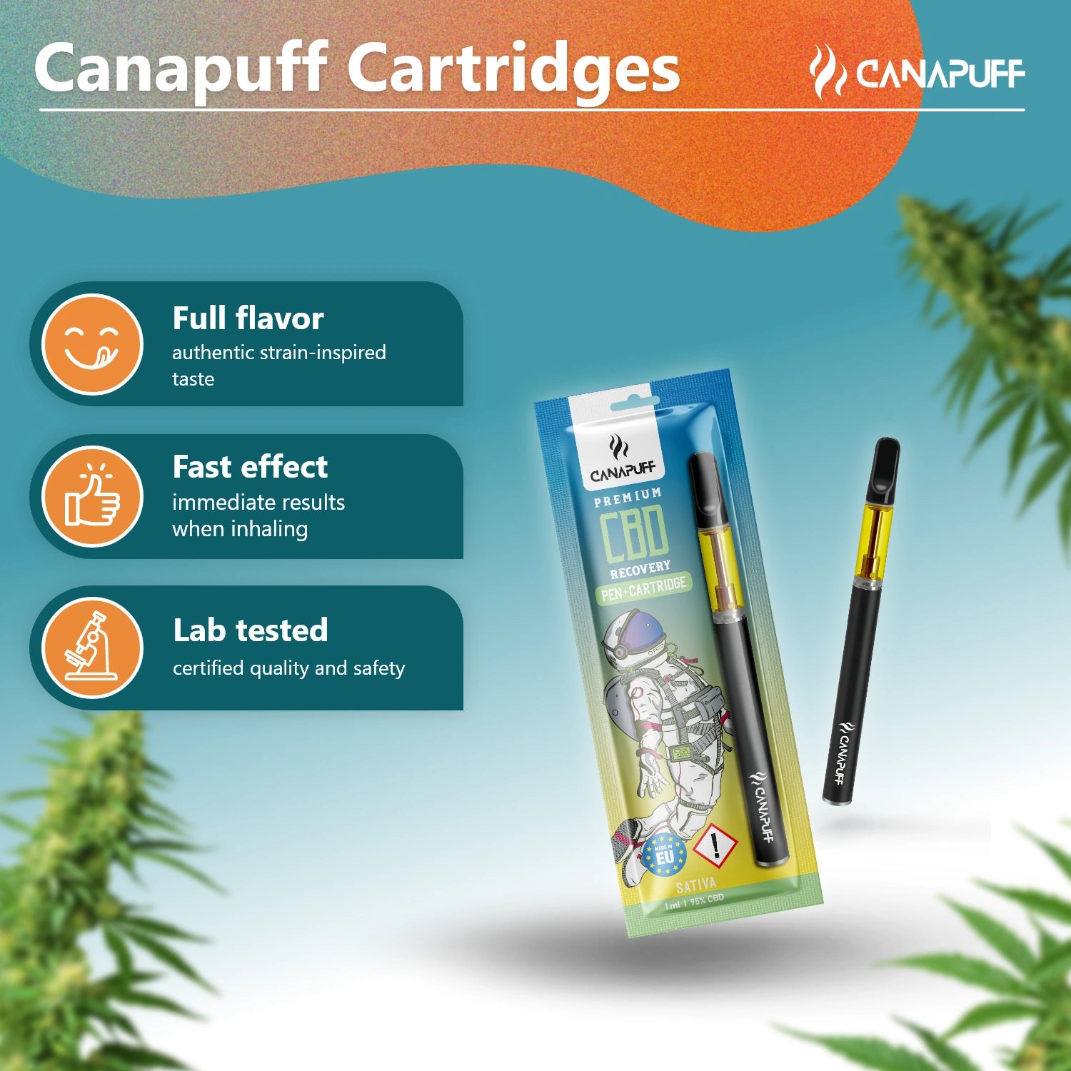 Canapuff - Recovery - CBD 95% - Pen+Kartusche