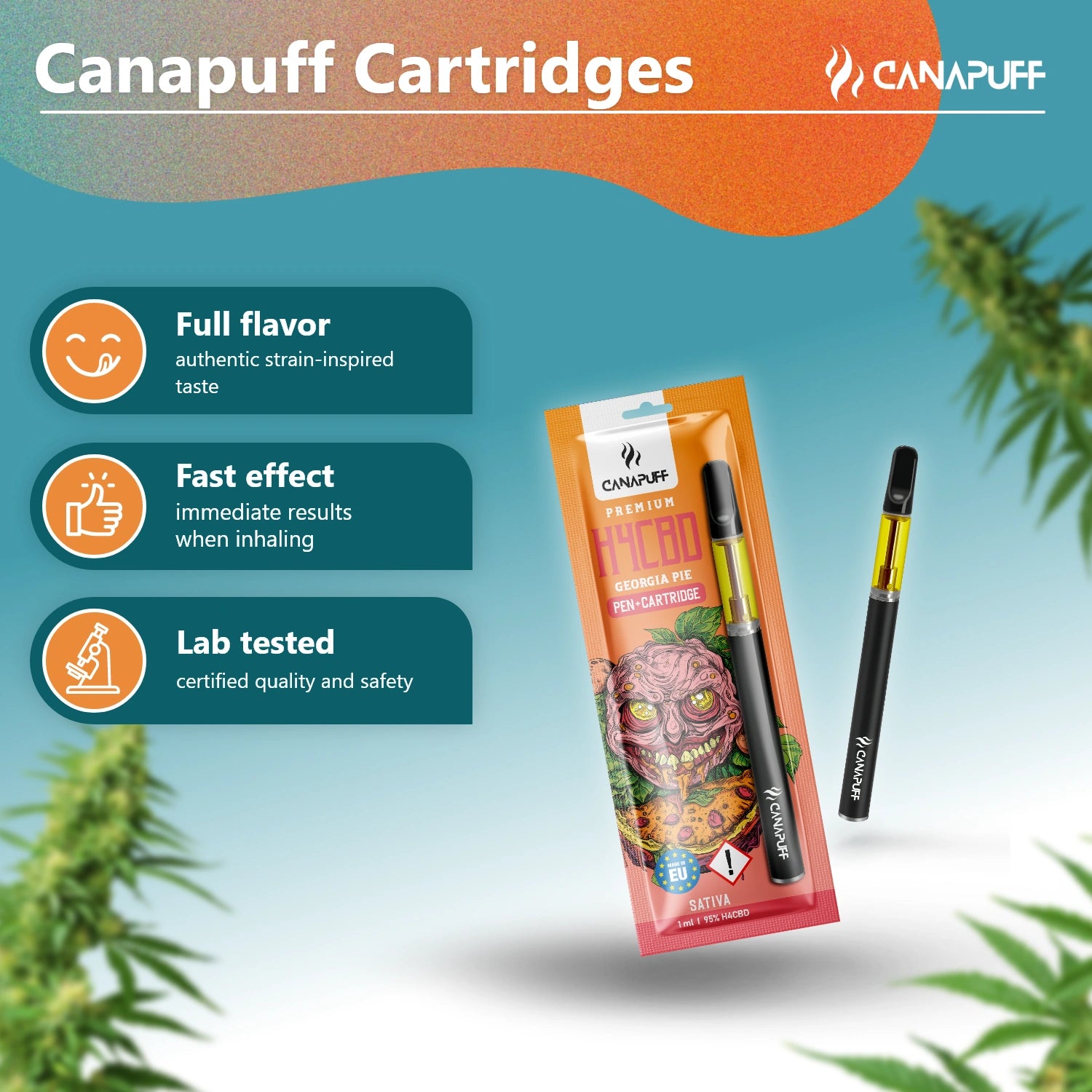 H4CBD Pen+Cartridge Georgia Pie 95%