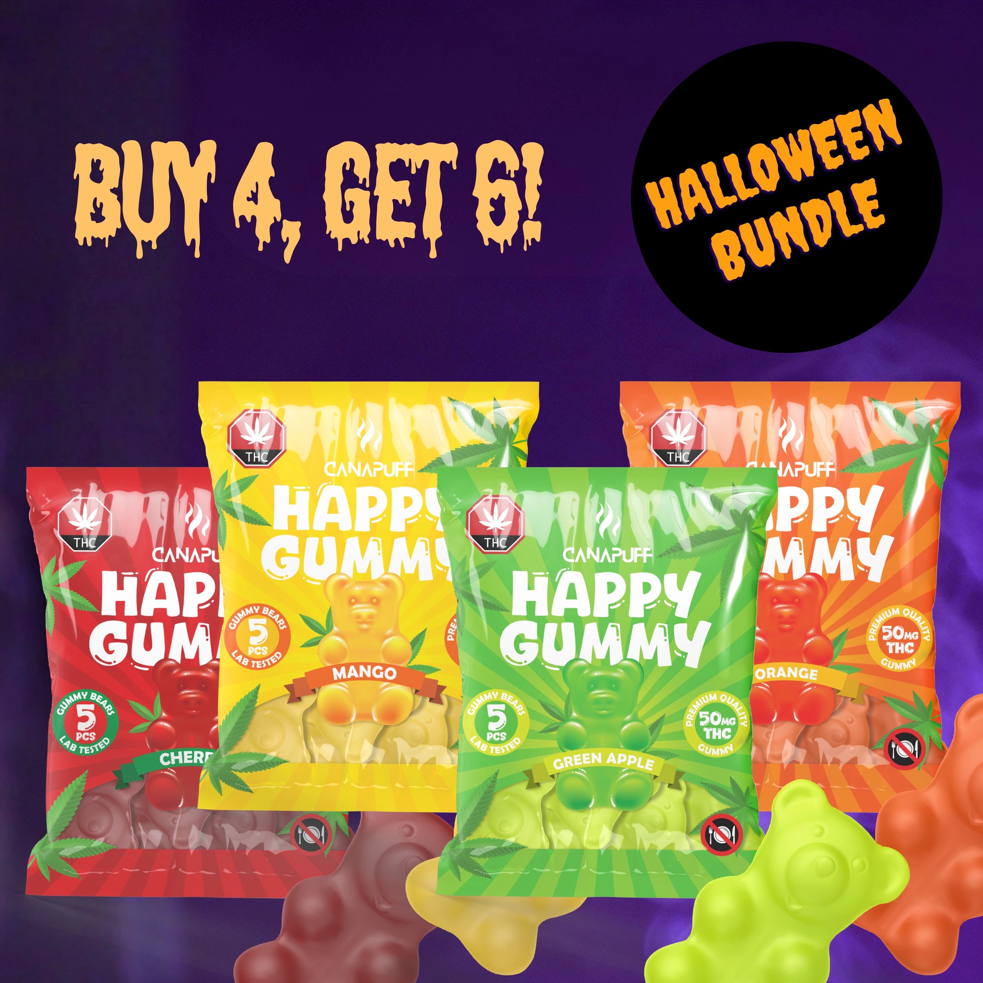 Canapuff Halloween Gummies Edition