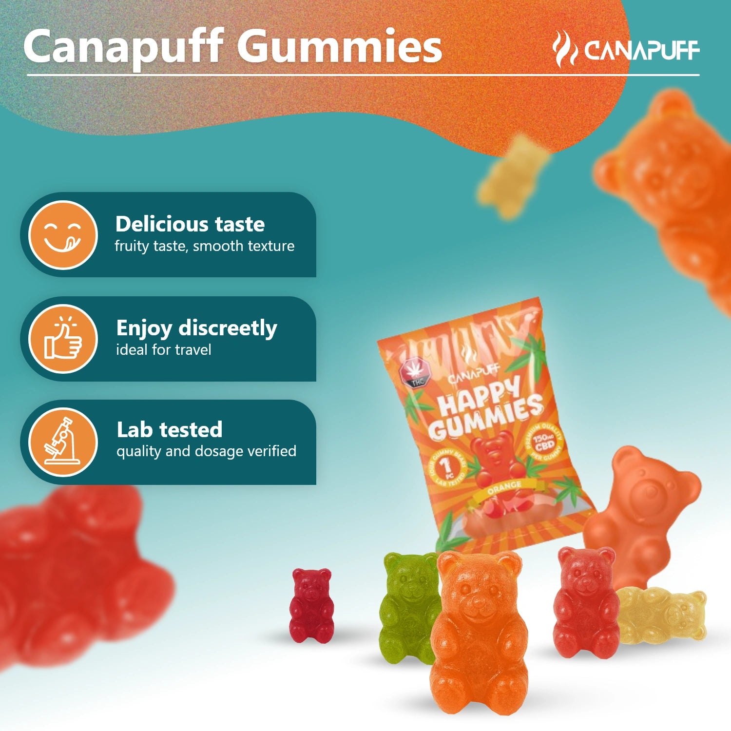 CBD Gummibärchen Orange