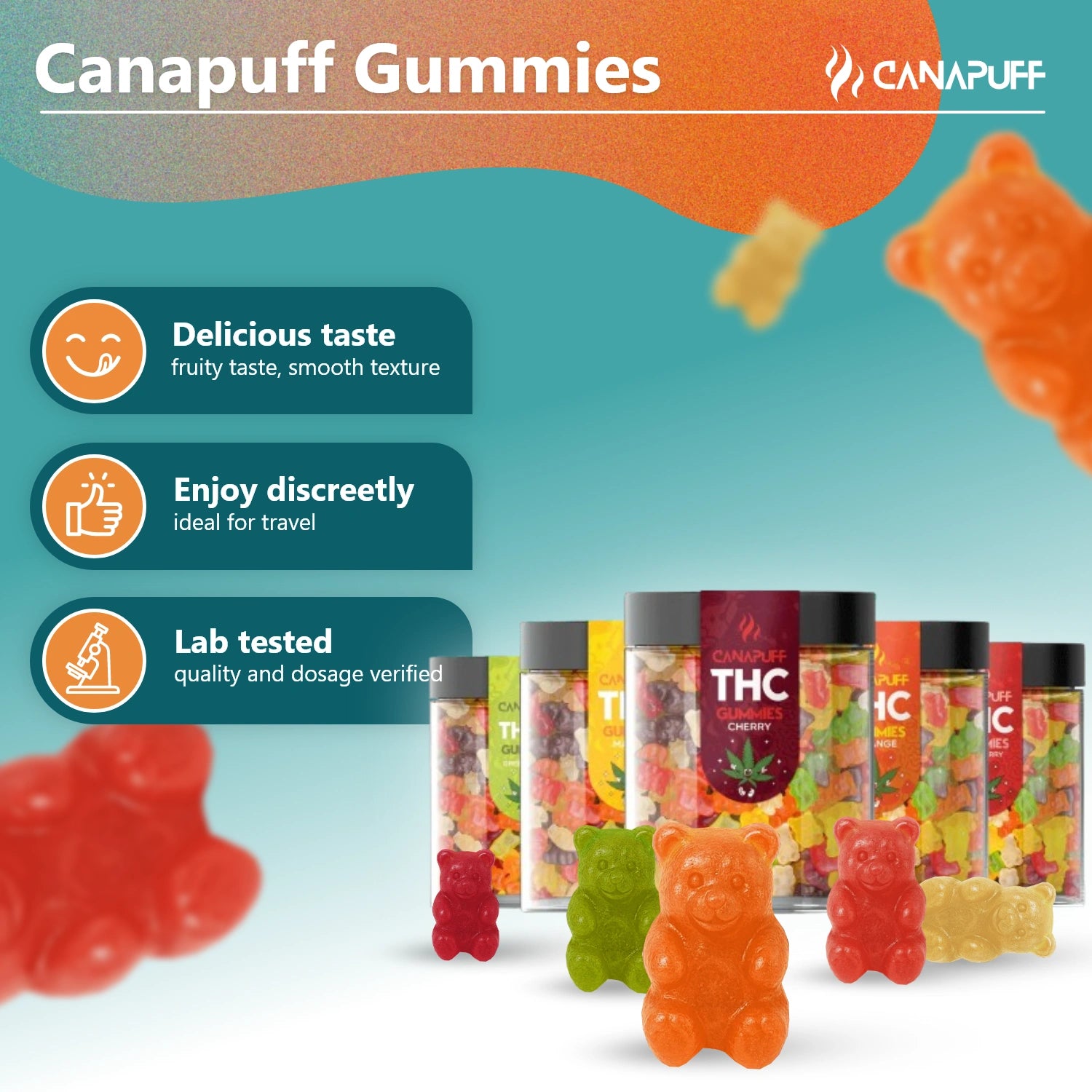 THC Gummibärchen Packung (5x 5 Stück)