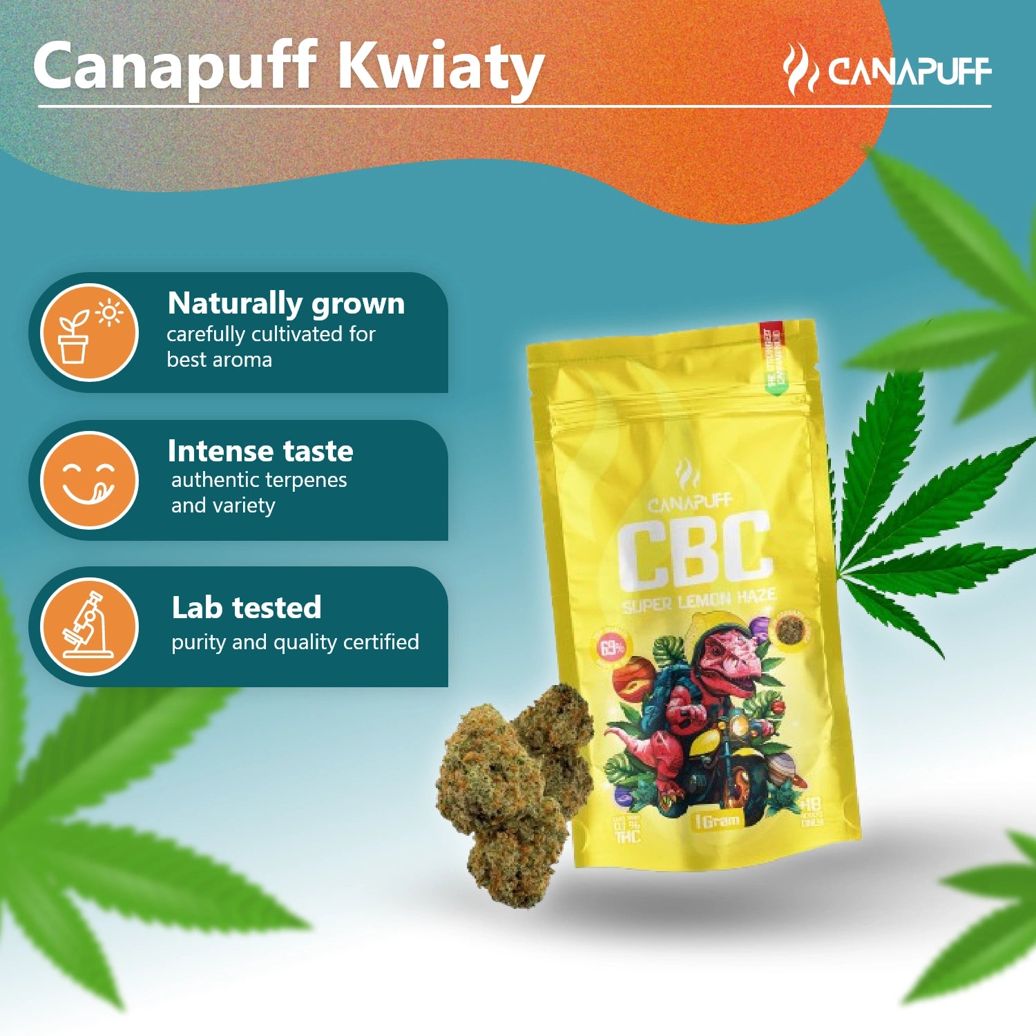 Canapuff - Super Lemon Haze 69% - CBC Blüten