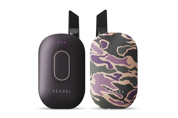 Lila Camouflage Vaporizer mit Ladeanschluss