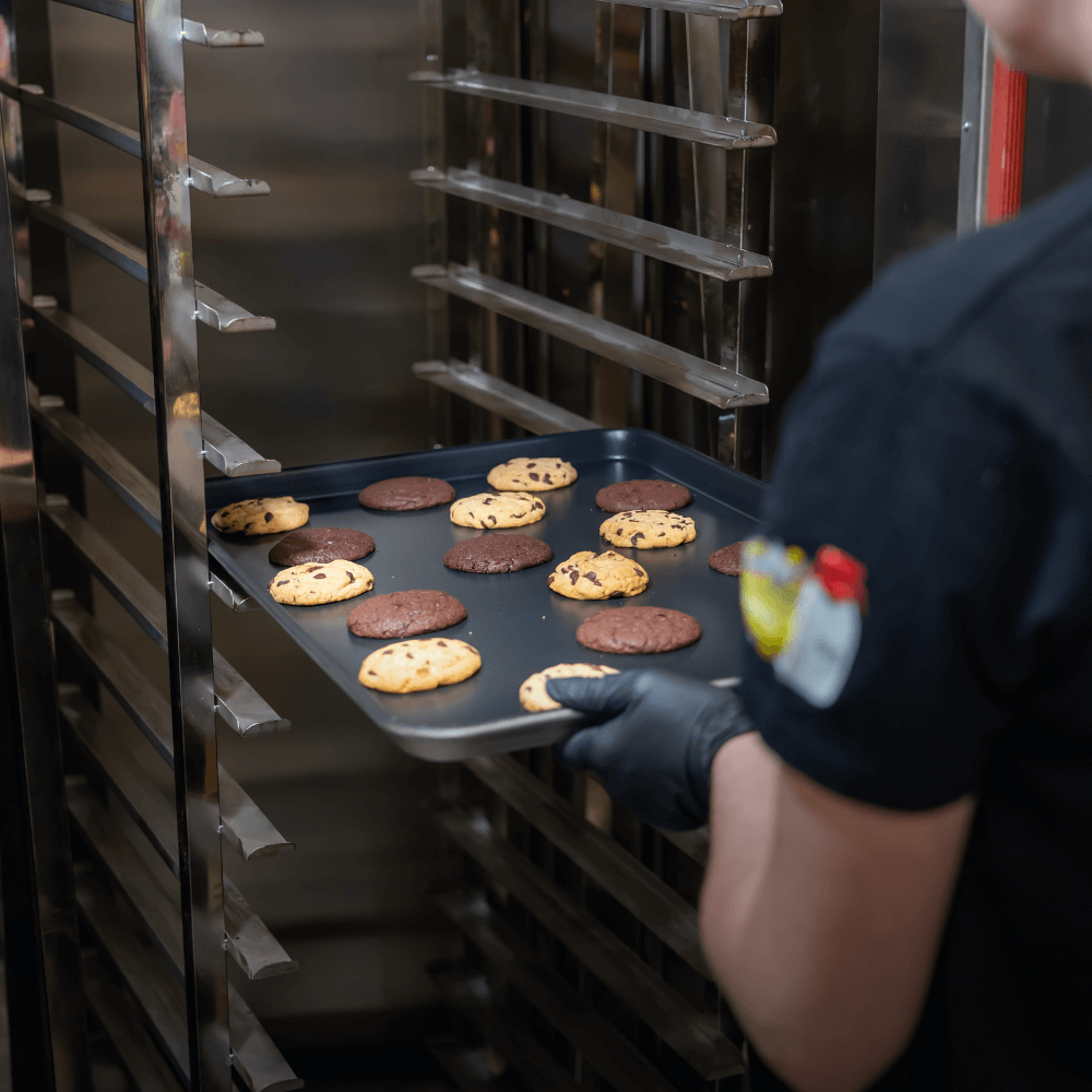 THC Cookies im Ofen Nahaufnahme