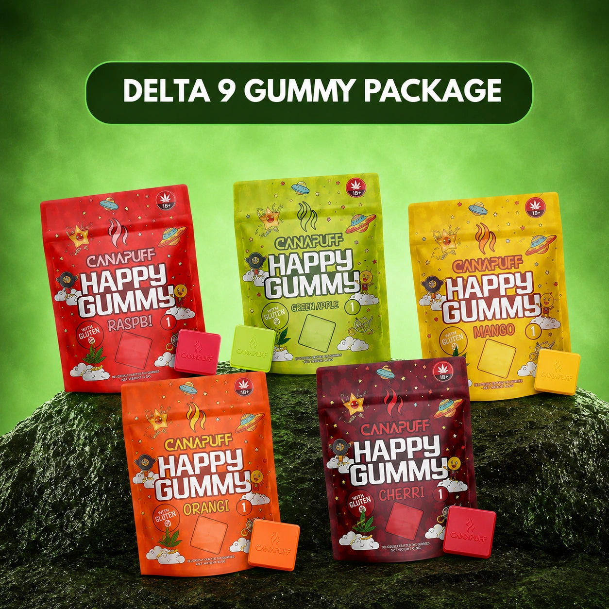 Delta 9 Gummibärchen Packung (5x 5 Stück)