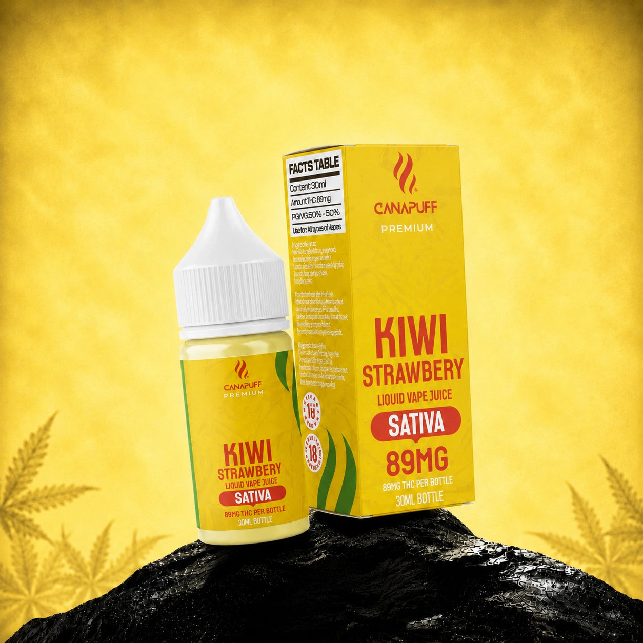 THC Liquid Kiwi Strawberry 89mg 30ml