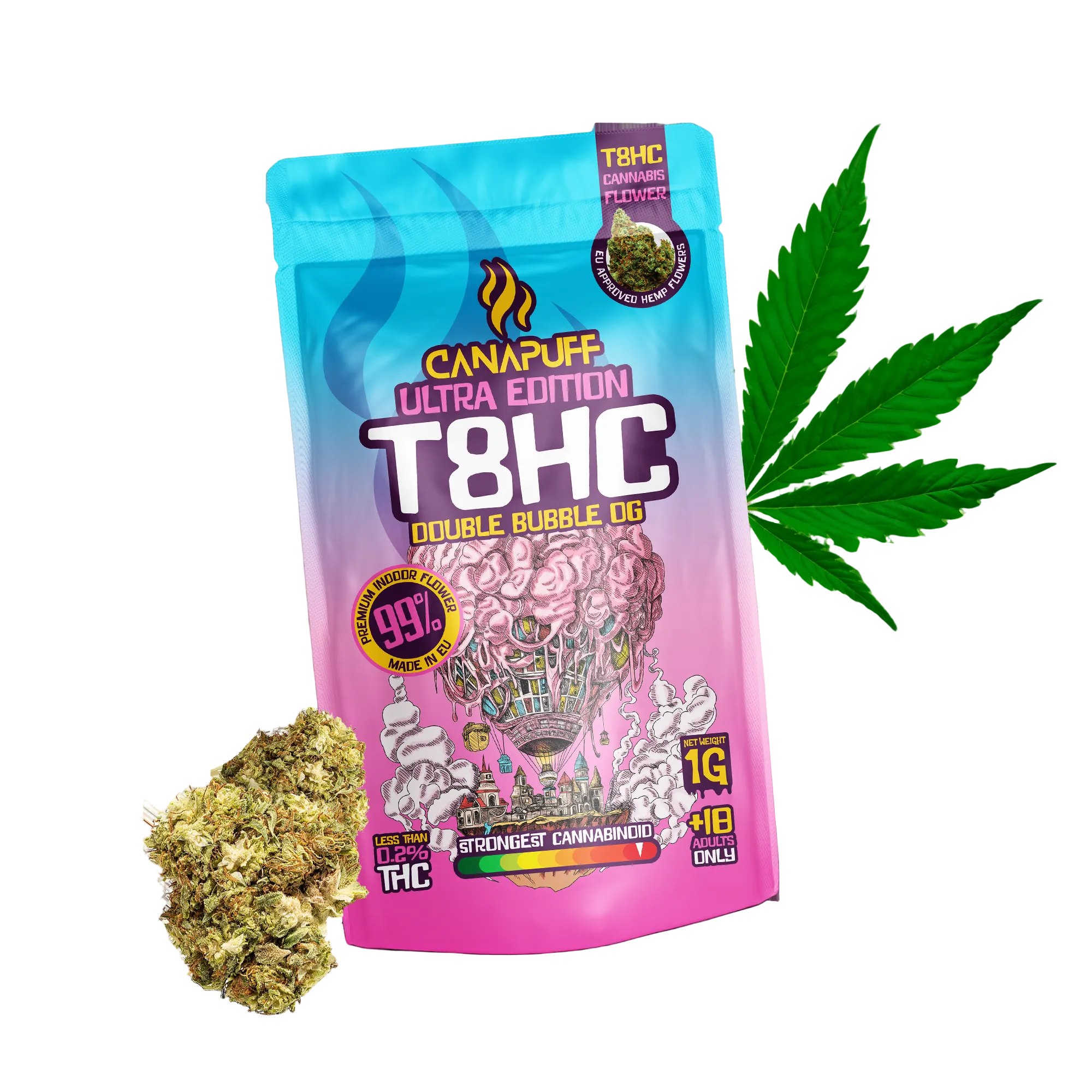 T8HC Blüten Double Bubble Ultra Edition 99%