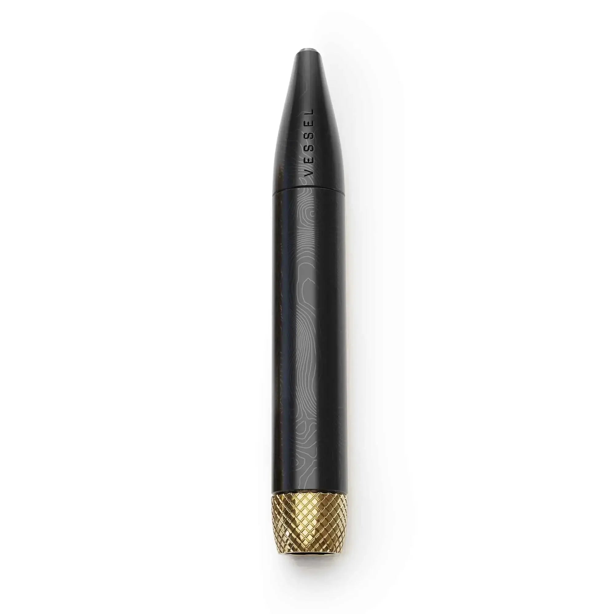 Vessel Pen in Schwarz mit goldenen Details