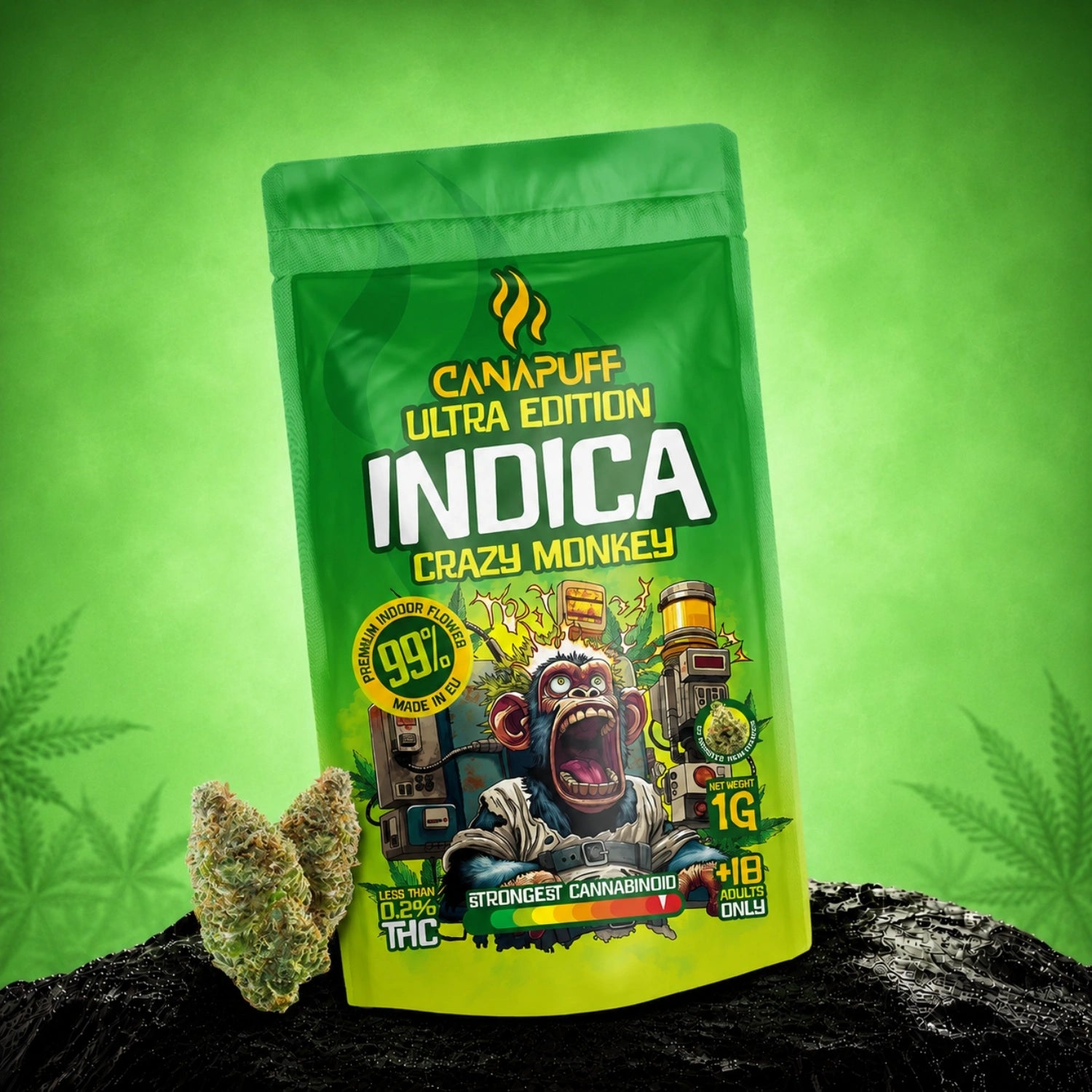 Indica Blüten Crazy Monkey Ultra Edition 99%