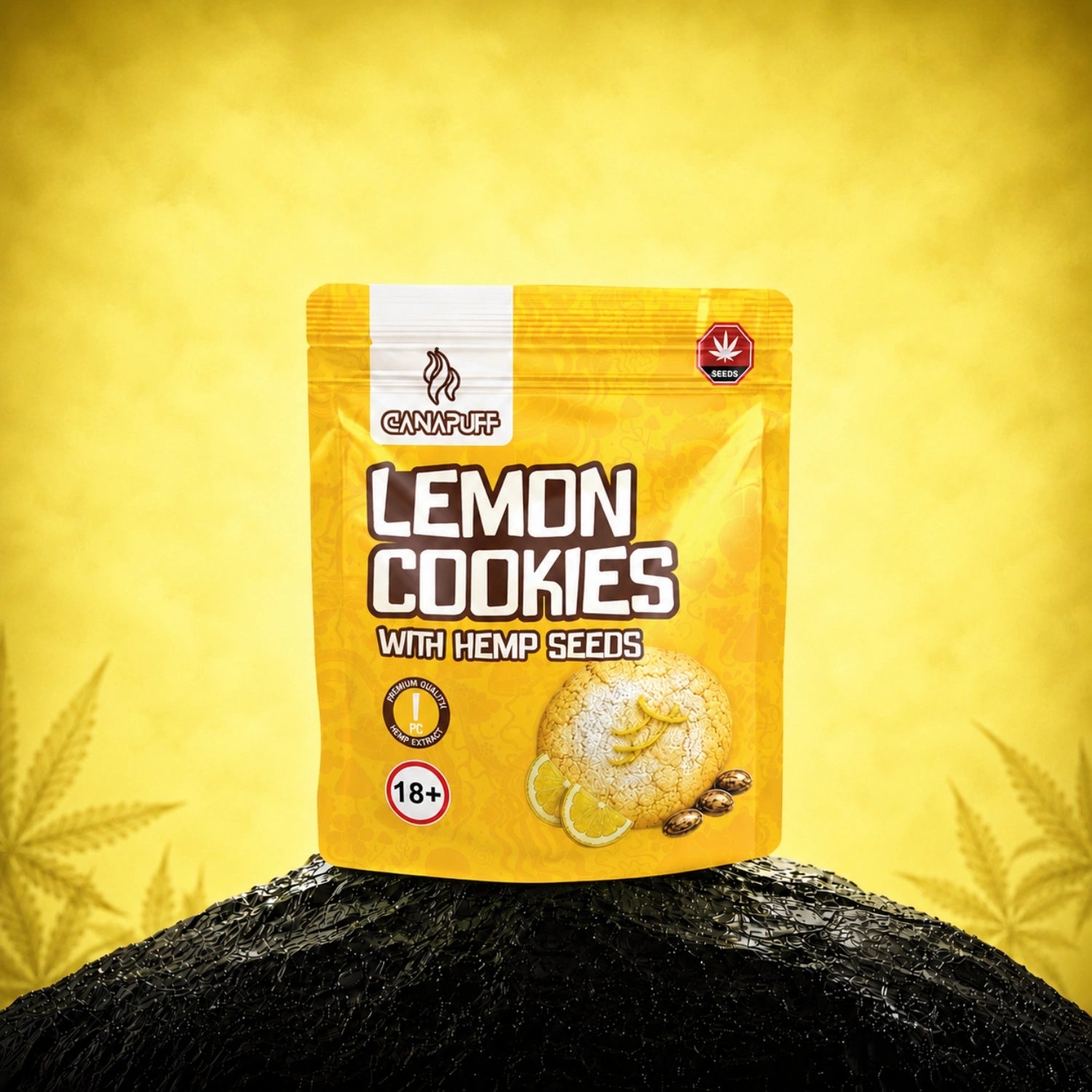 Lemon Cookies mit Hanfsamen