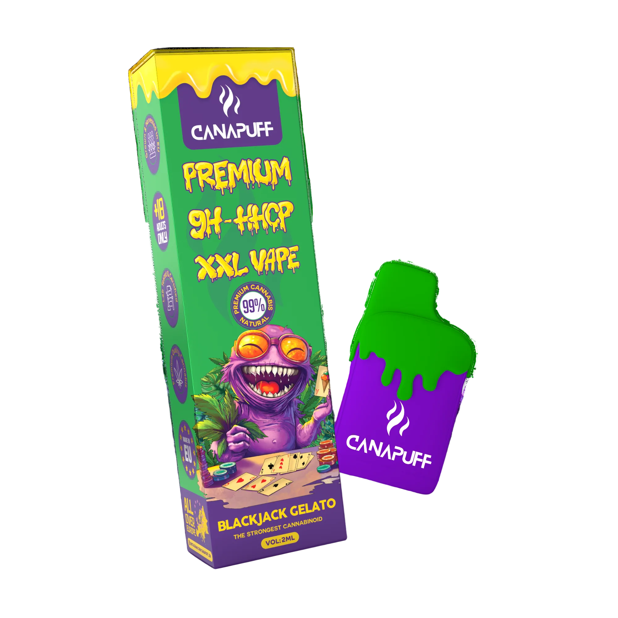 9H-HHCP XXL Vape Blackjack Gelato 99% 2ml