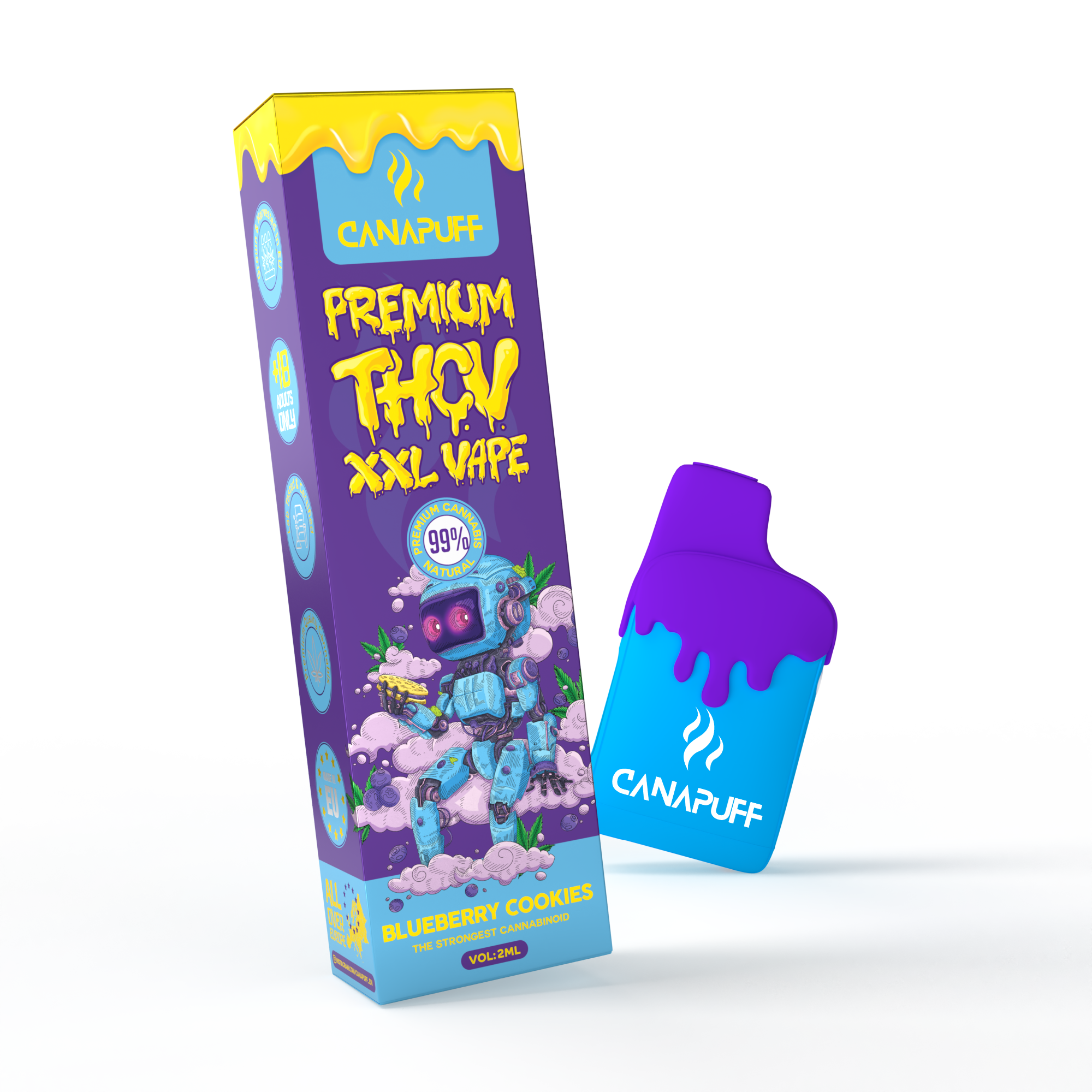 THCv Vape Blaubeere Cookies 99% 2ml