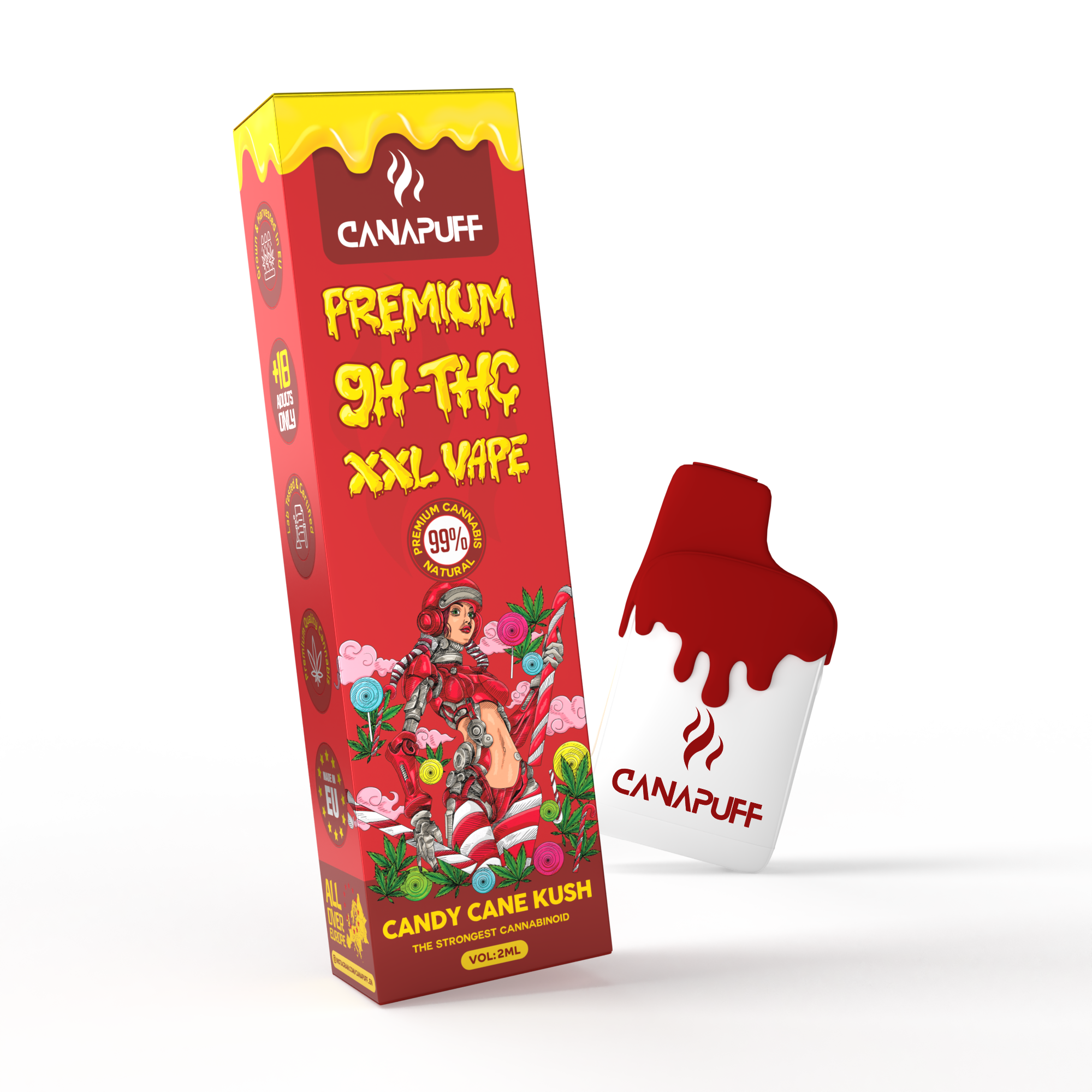 9H-THC XXL Vape Candy Cane Kush 99% 2ml
