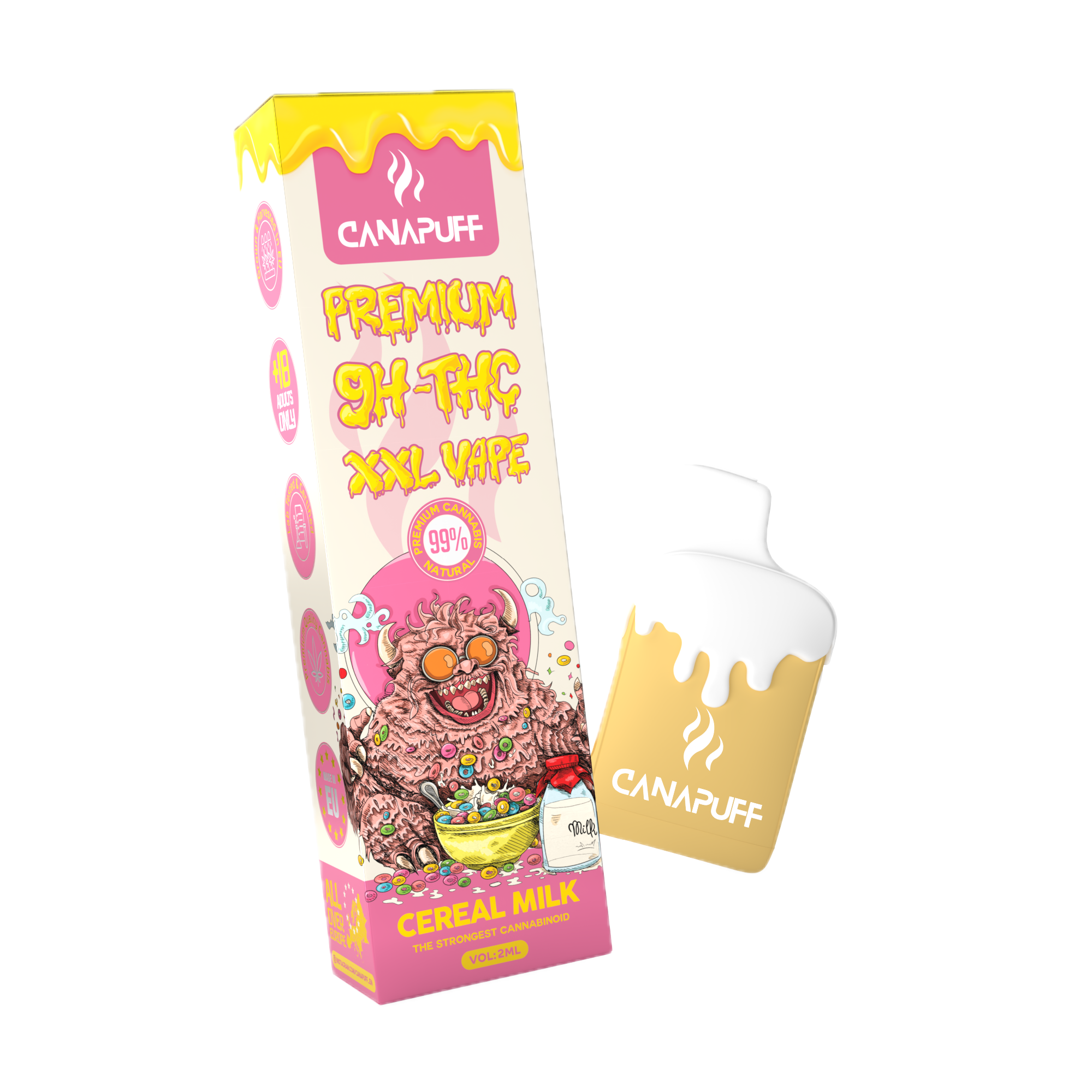 9H-THC XXL Vape Cereal Milk 99% 2ml